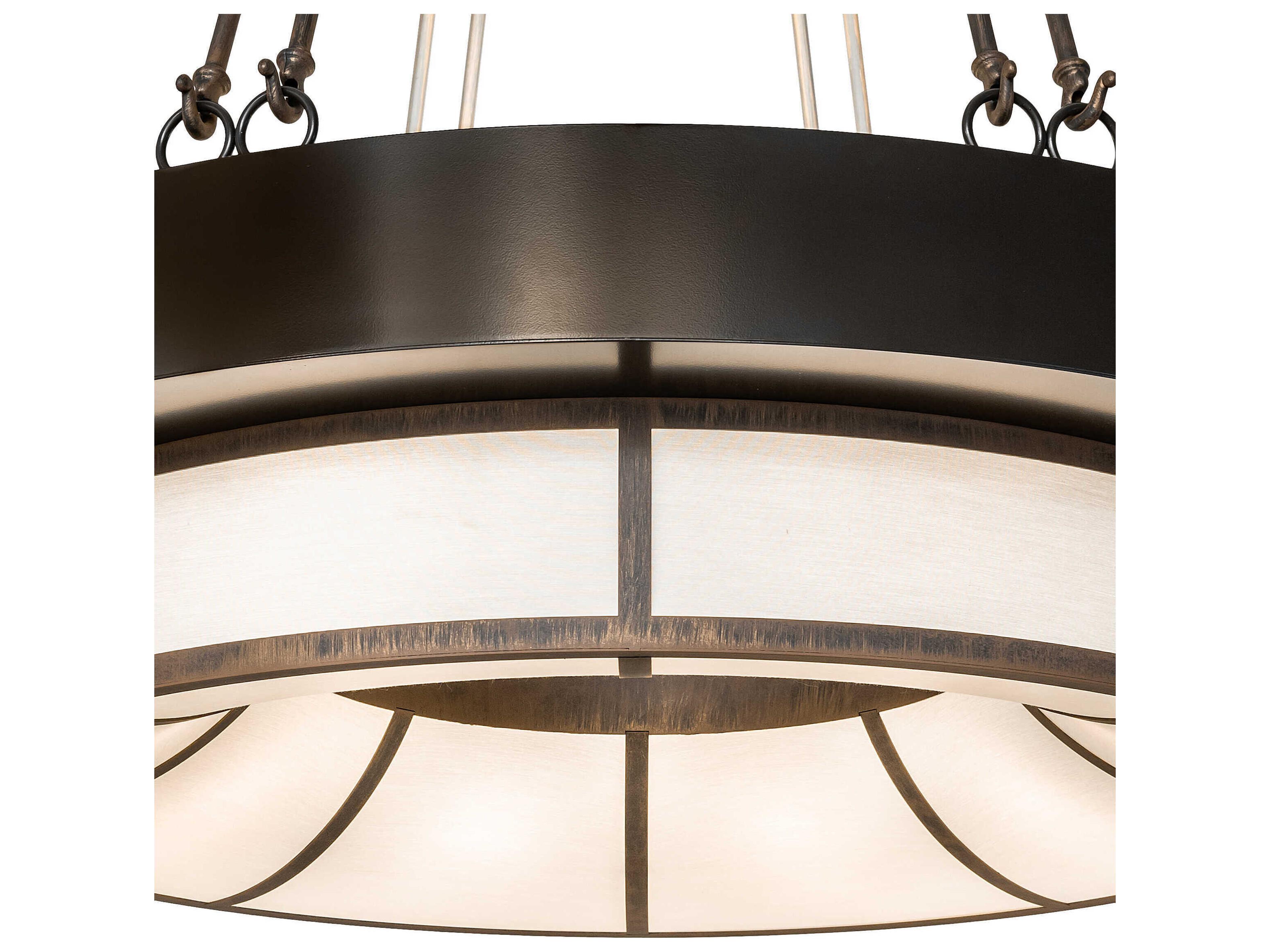 Meyda Cilindro 16-Light6-Light Cortez Gold Timeless Bronze Round Pendant