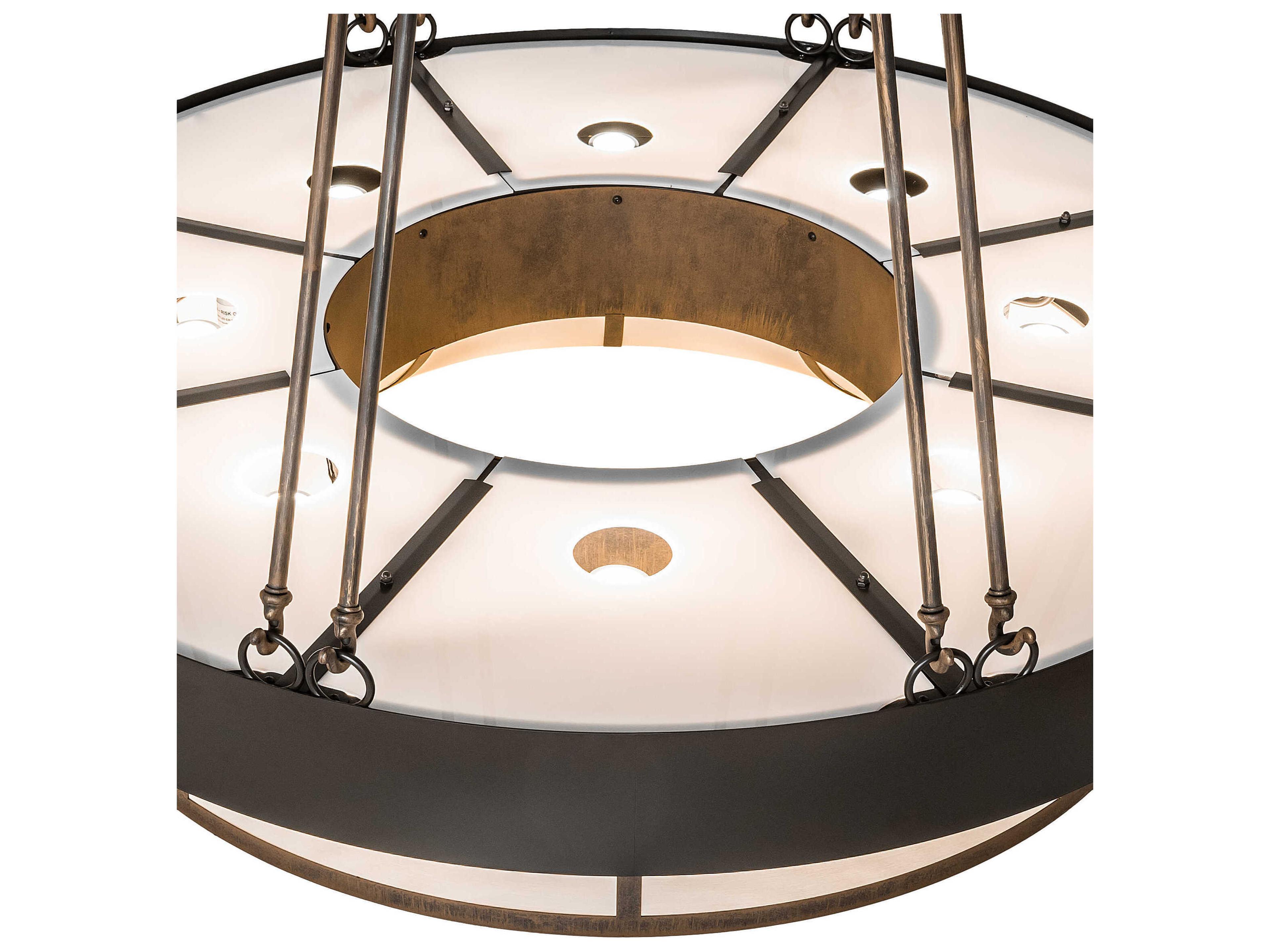 Meyda Cilindro 16-Light6-Light Cortez Gold Timeless Bronze Round Pendant