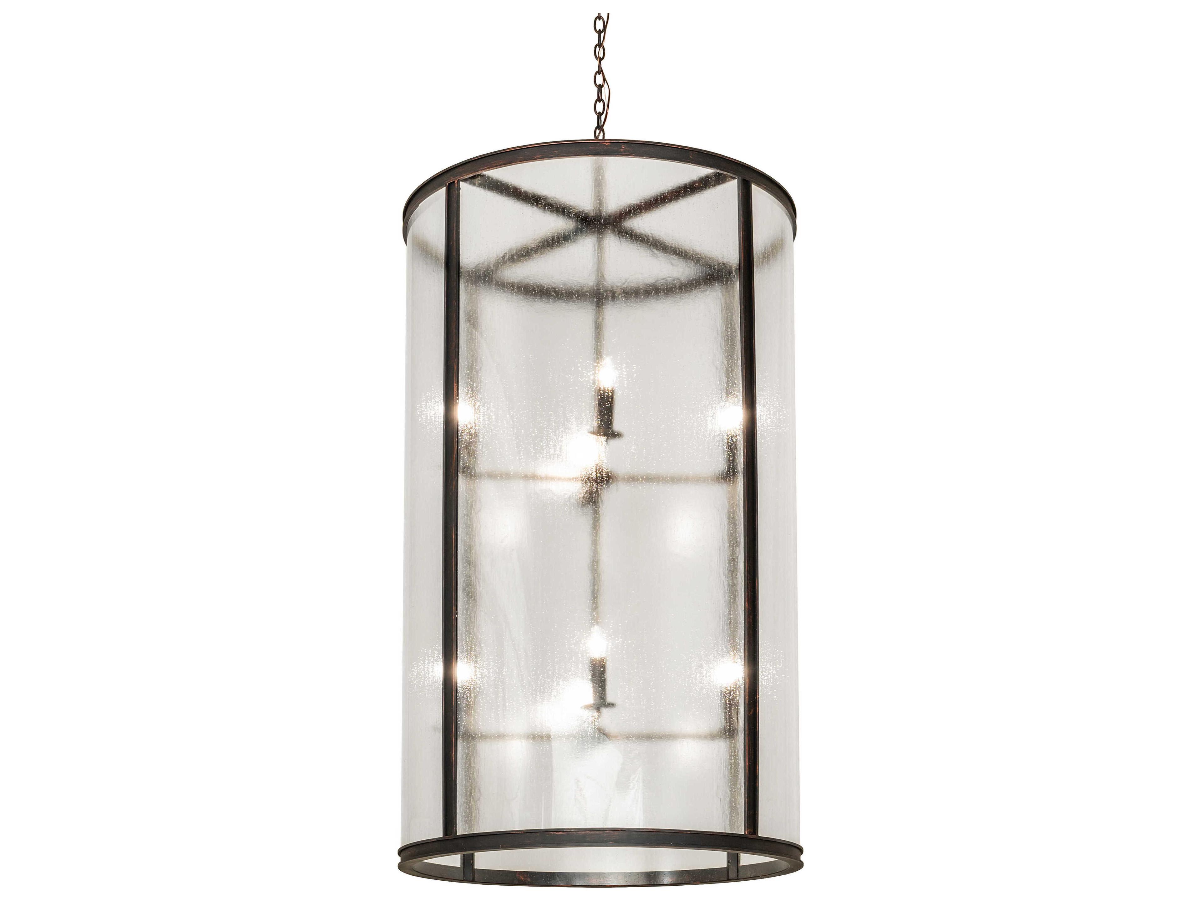 Cilindro 8-Light Craftsman Brown Pendant