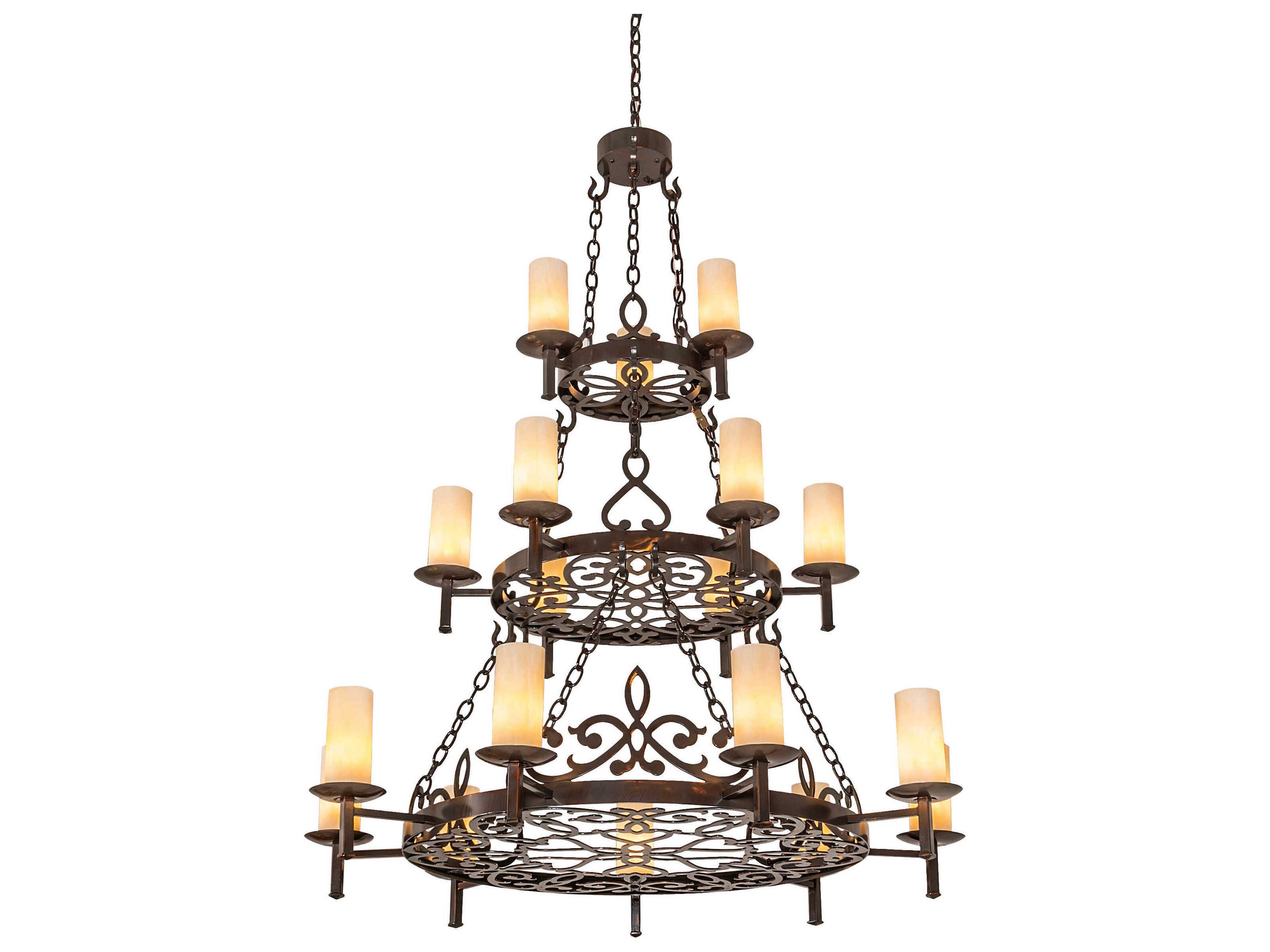 Newcastle 18-Light8-Light Copper Cylinder Chandelier