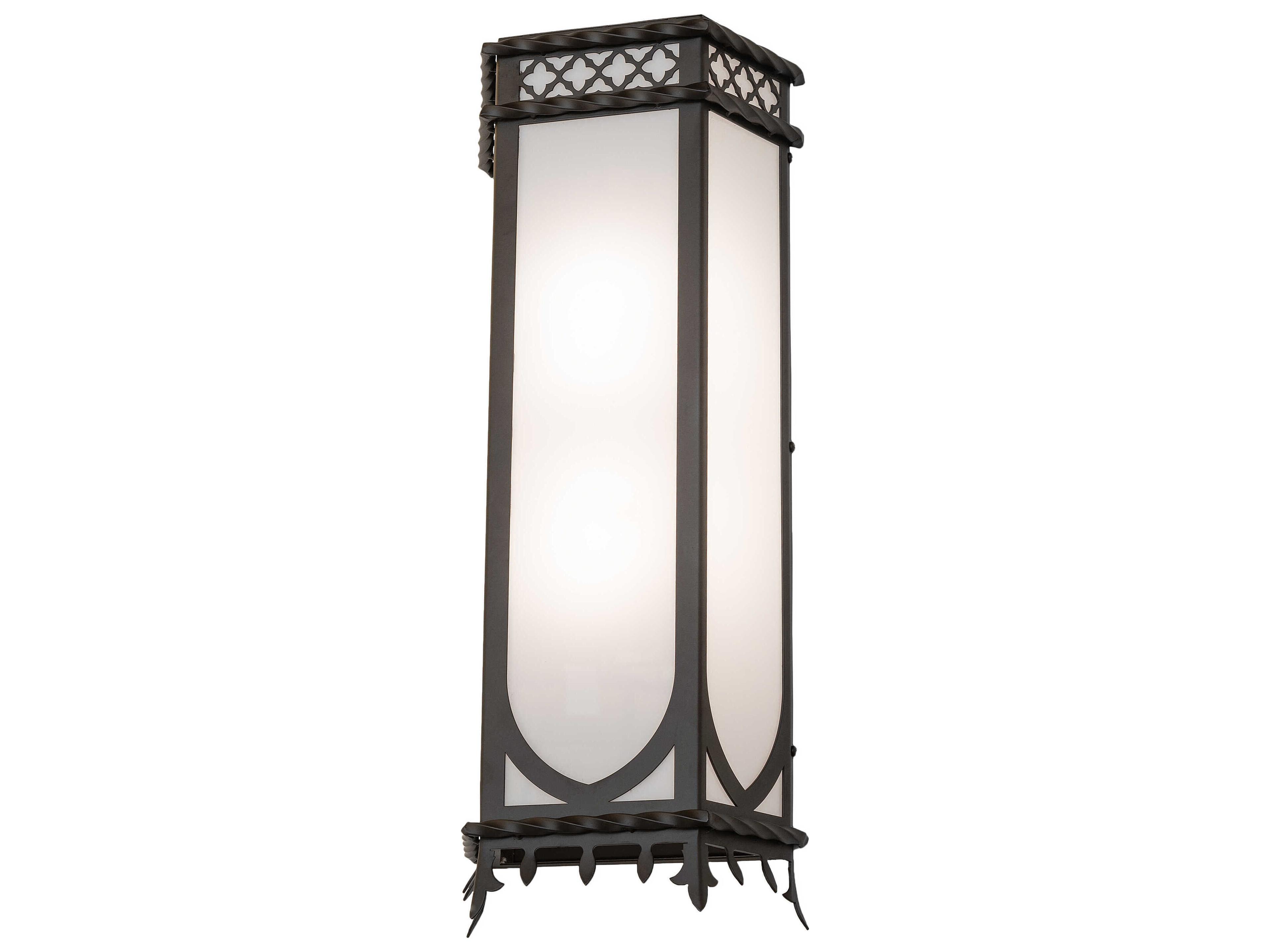 Meyda 2-Light Oil Rubbed Bronze Glass Wall Sconce