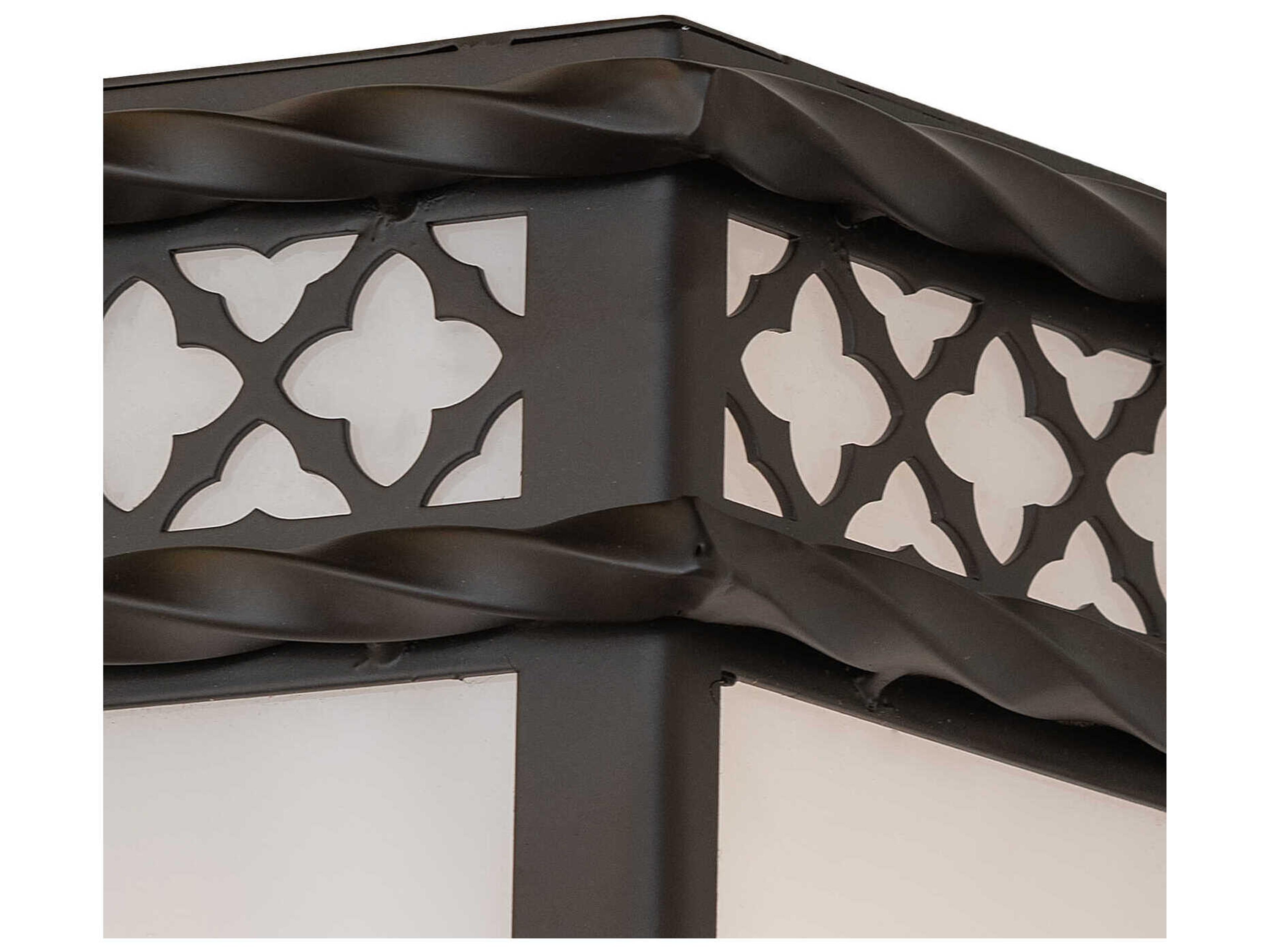 Meyda 2-Light Oil Rubbed Bronze Glass Wall Sconce