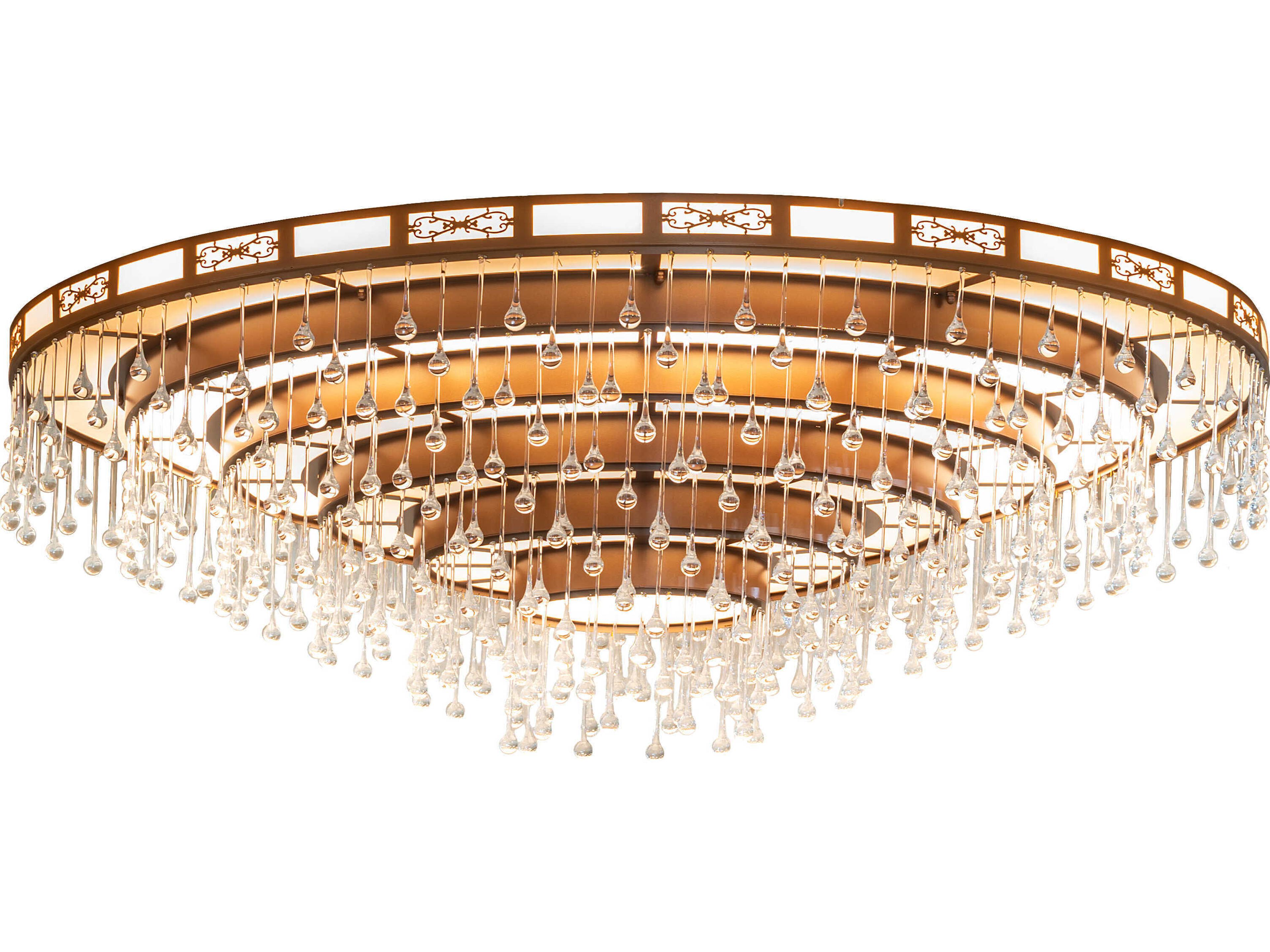 Axiom 36-Light Bronze Metallic Chandelier