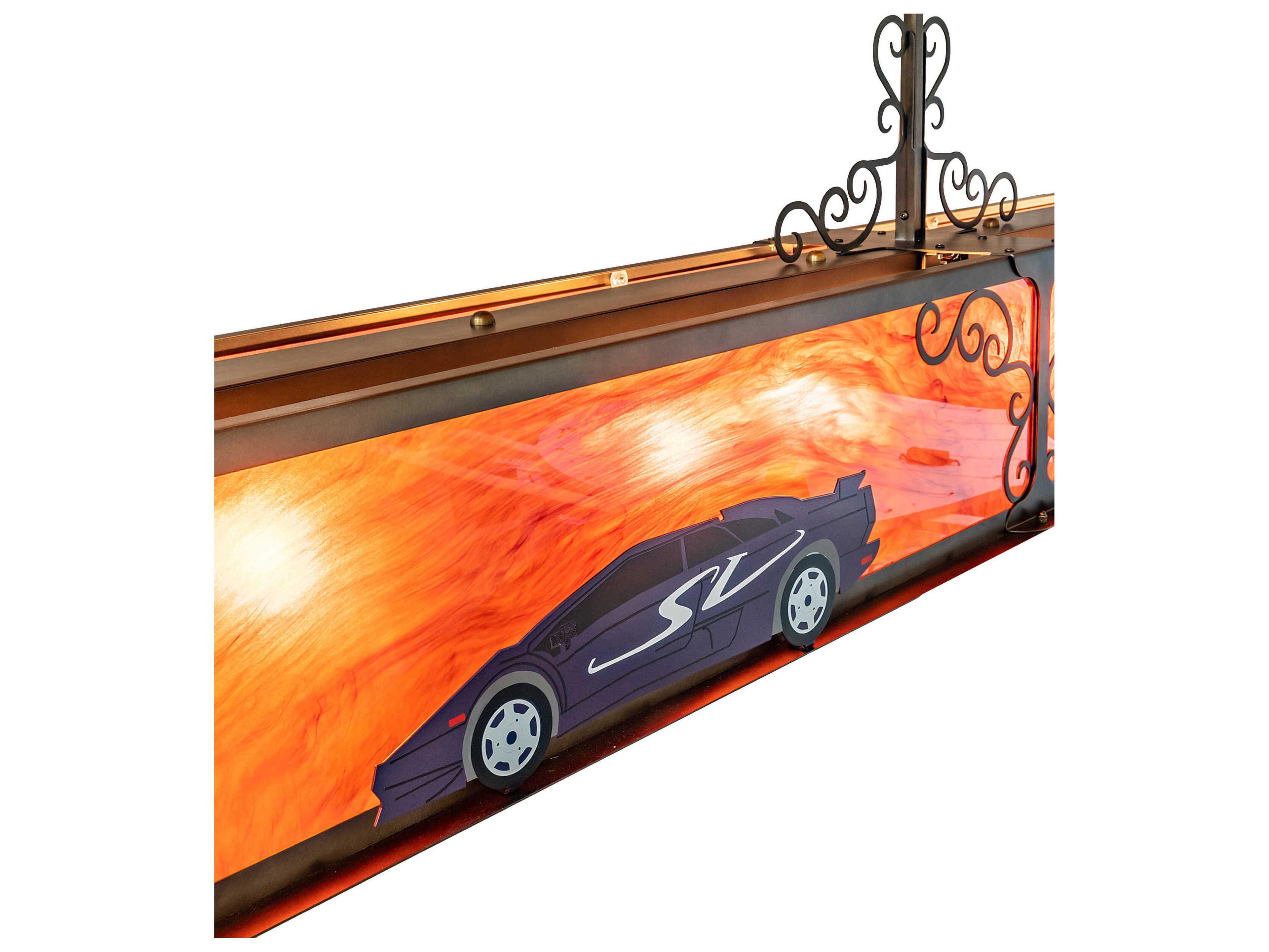 Meyda 29-Light Antique Copper Glass Island Pendant