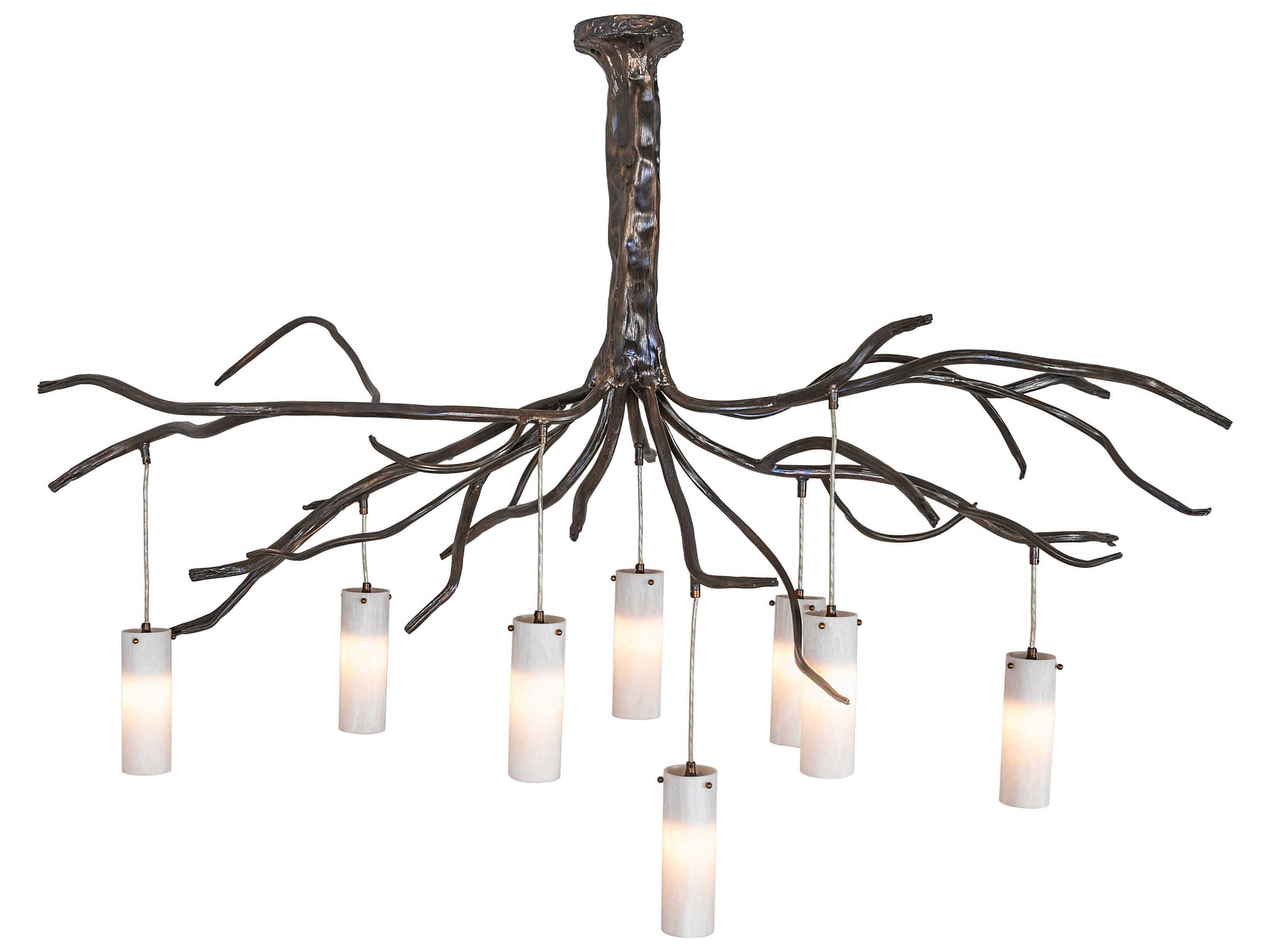 Meyda Winter Solstice 8-Light Dark Burnished Antique Copper Island Pendant