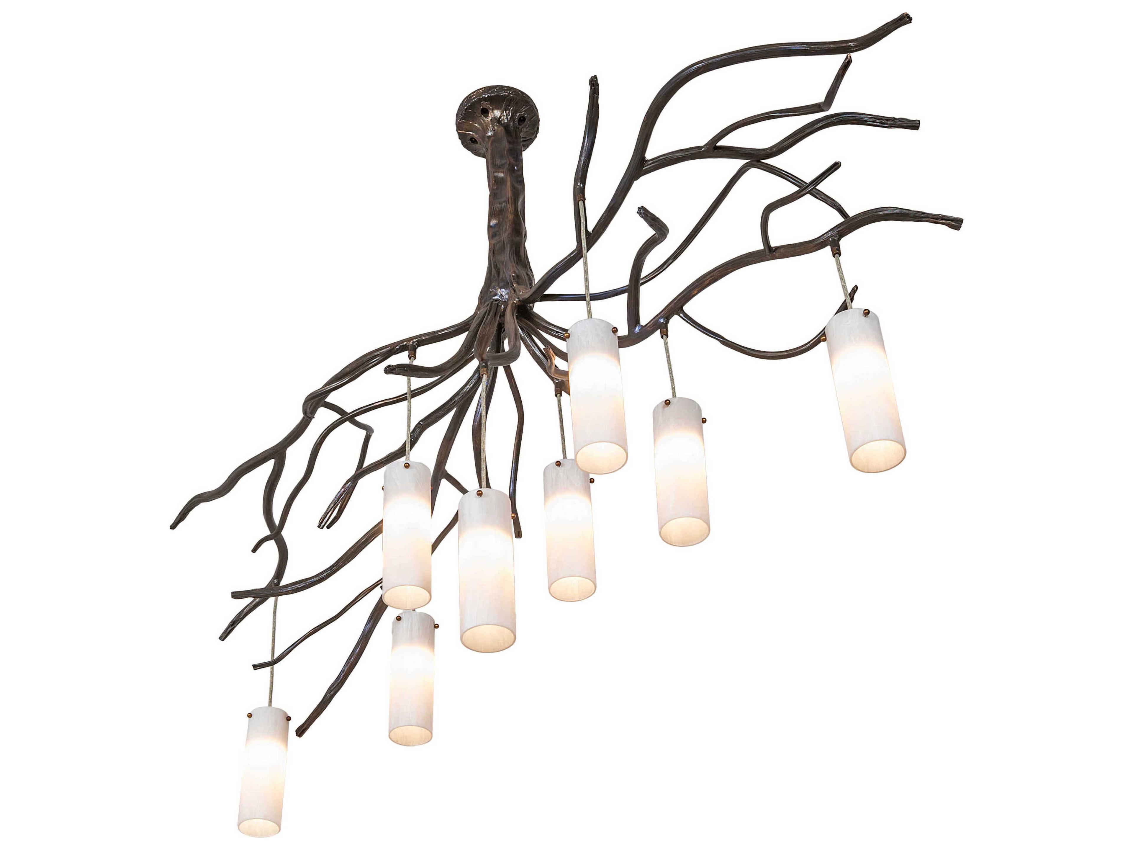 Meyda Winter Solstice 8-Light Dark Burnished Antique Copper Island Pendant