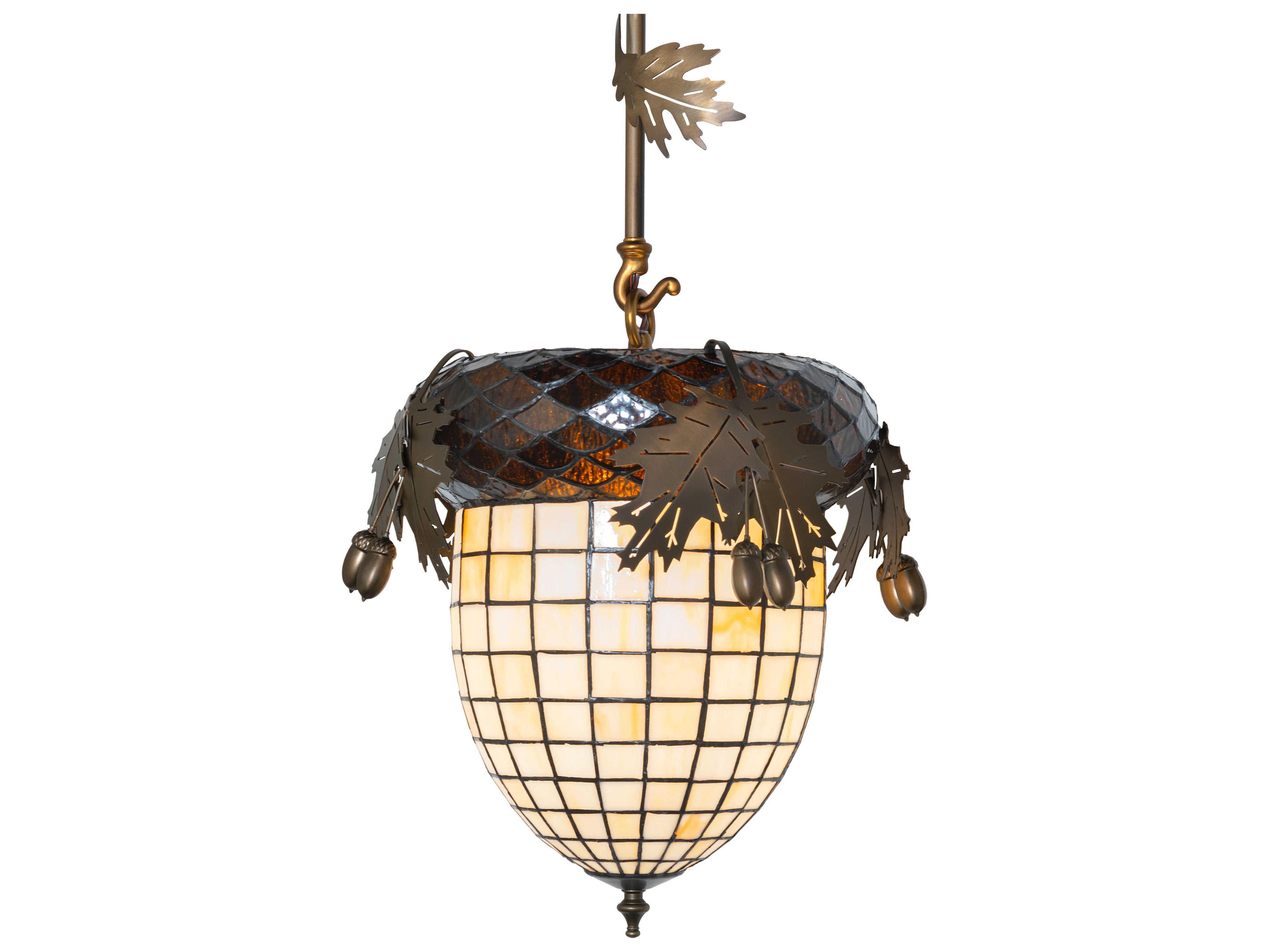 Greenbriar Oak 1-Light Antique Copper Mini Pendant