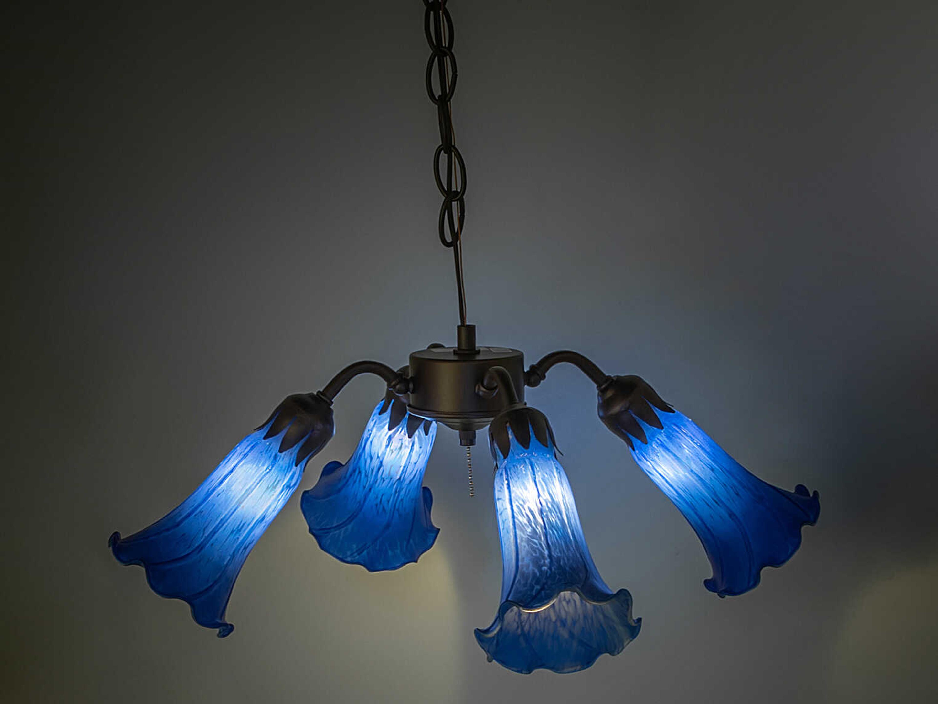 Meyda Pond Lily Tiffany 4 - Light Fan Kit