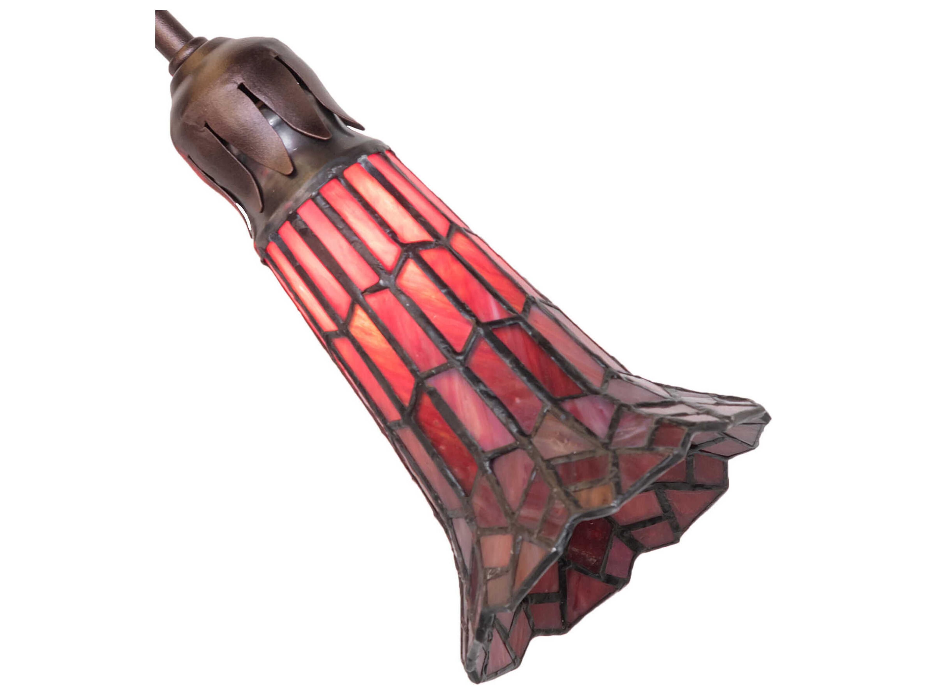 Meyda Stained Glass Pond Lily 4 - Light Fan Kit