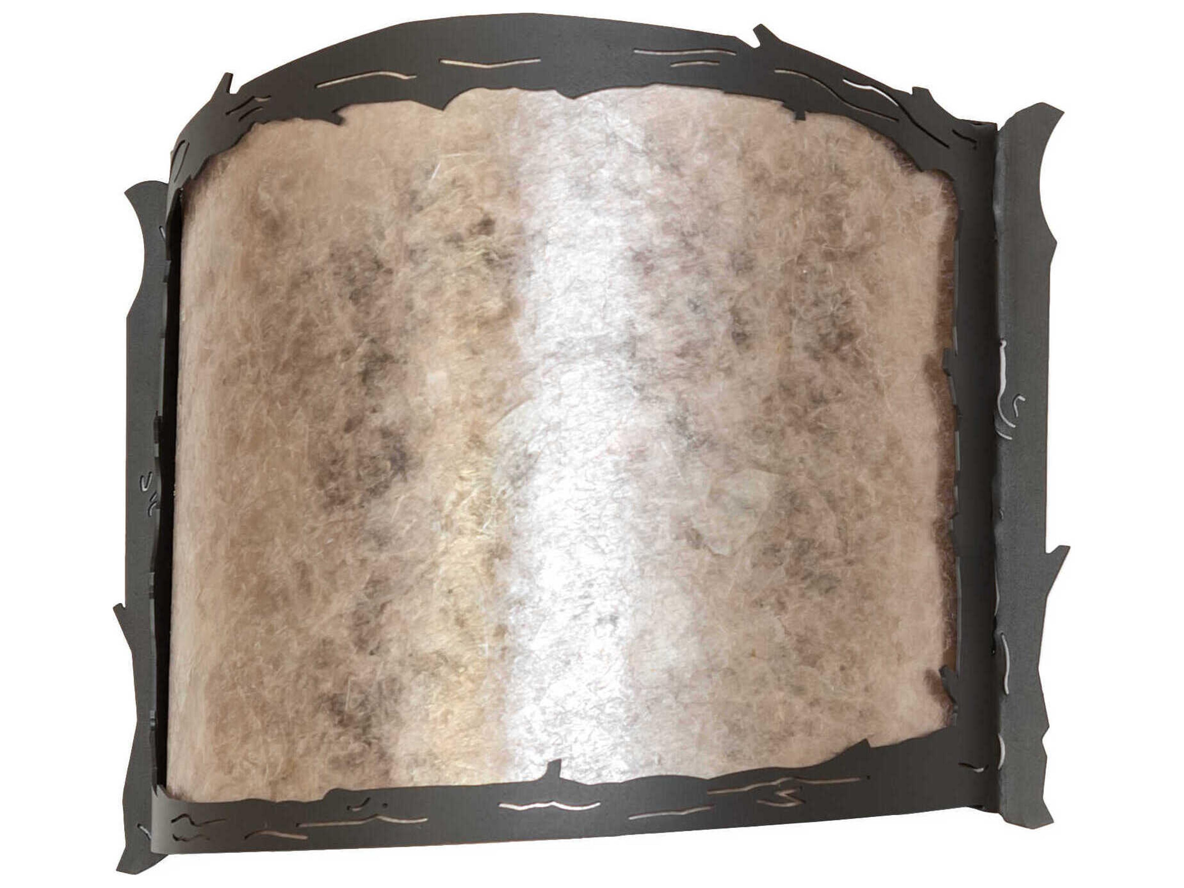 Meyda 1-Light Timeless Bronze Glass Wall Sconce