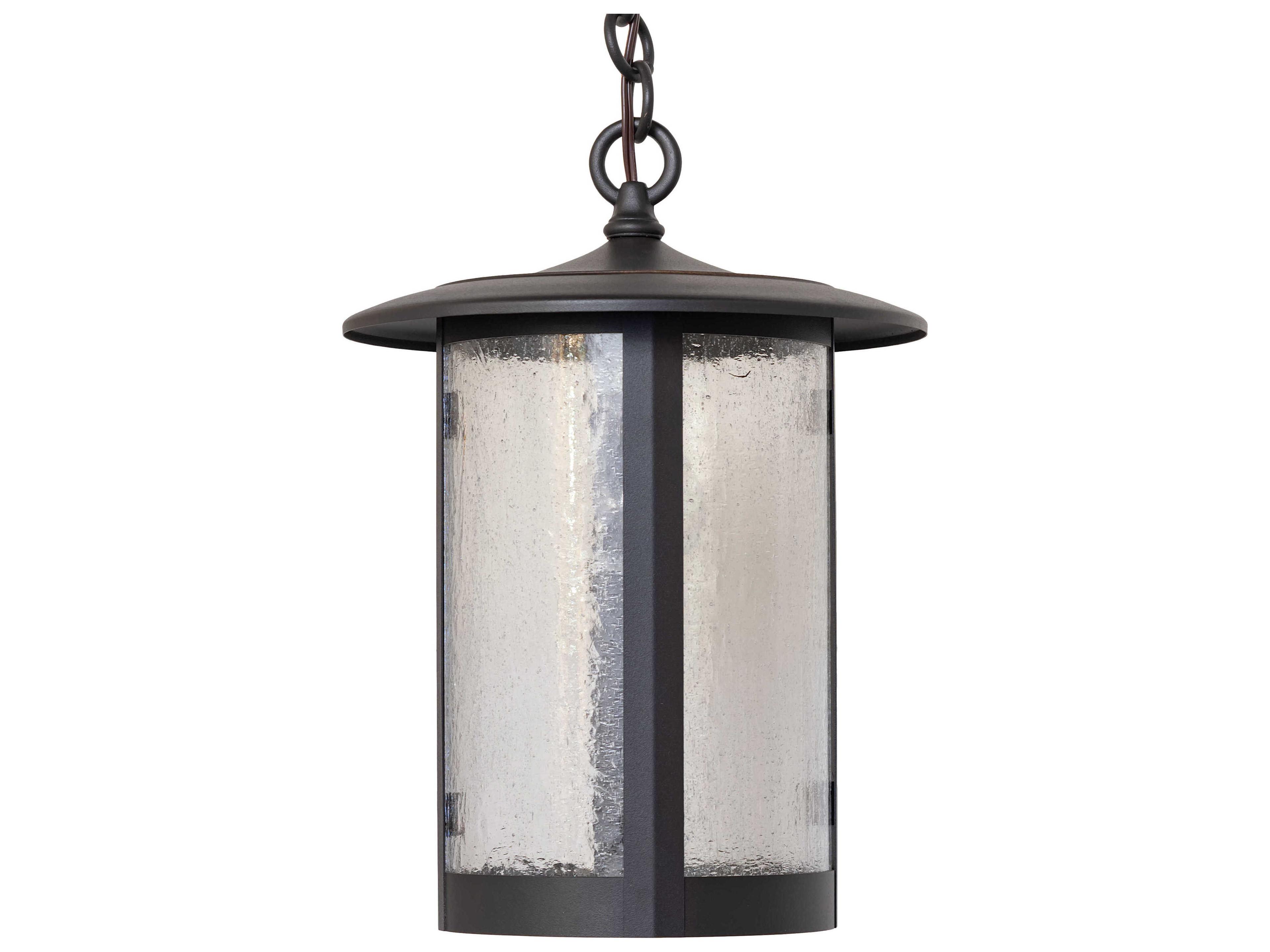 Meyda 1-Light Wrought Iron Black Cylinder Mini Pendant