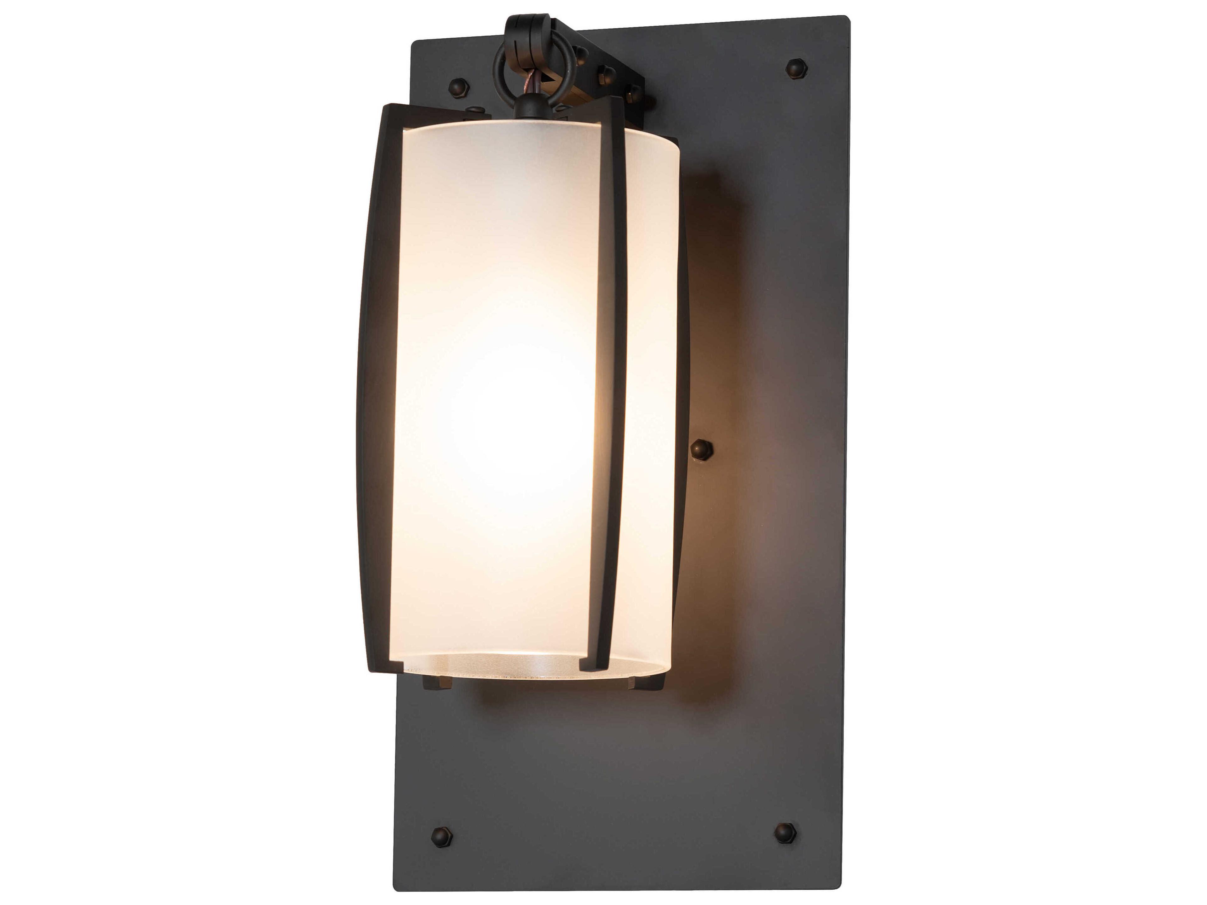 1-Light Oil Rubbed Bronze Glass Wall Sconce