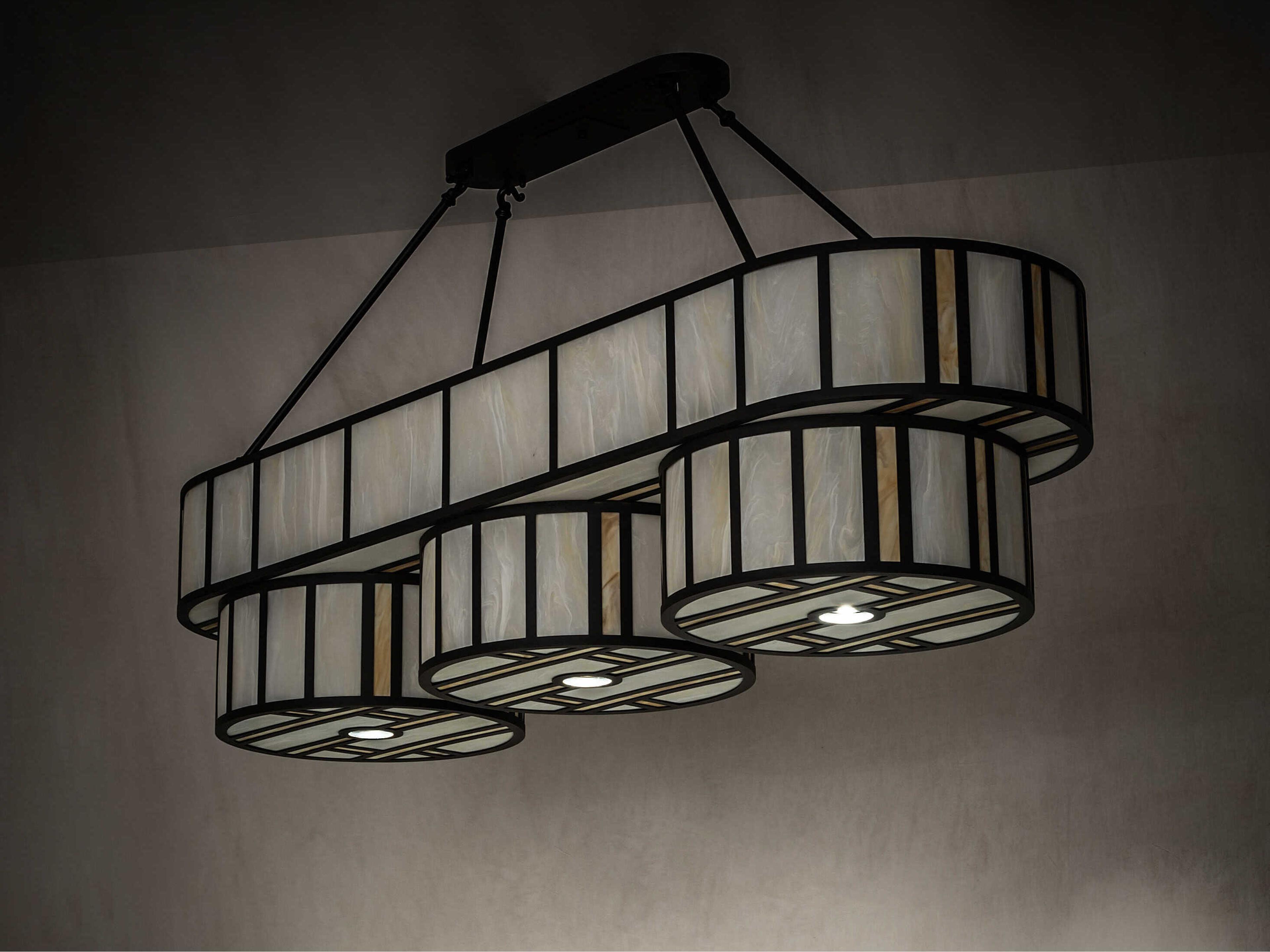 Meyda 14-Light 3-Light Wrought Iron Bronze Island Pendant