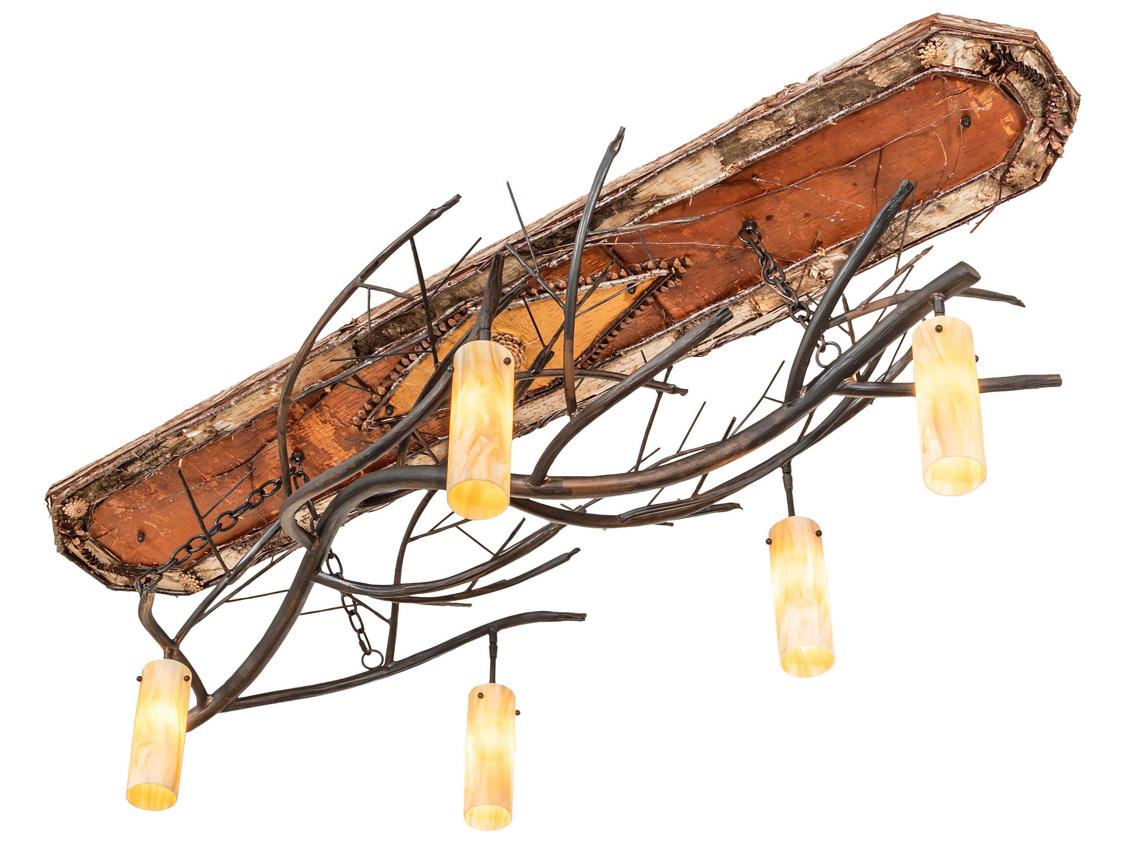 Meyda Winter Solstice 5-Light Rust Patina Copper Island Pendant