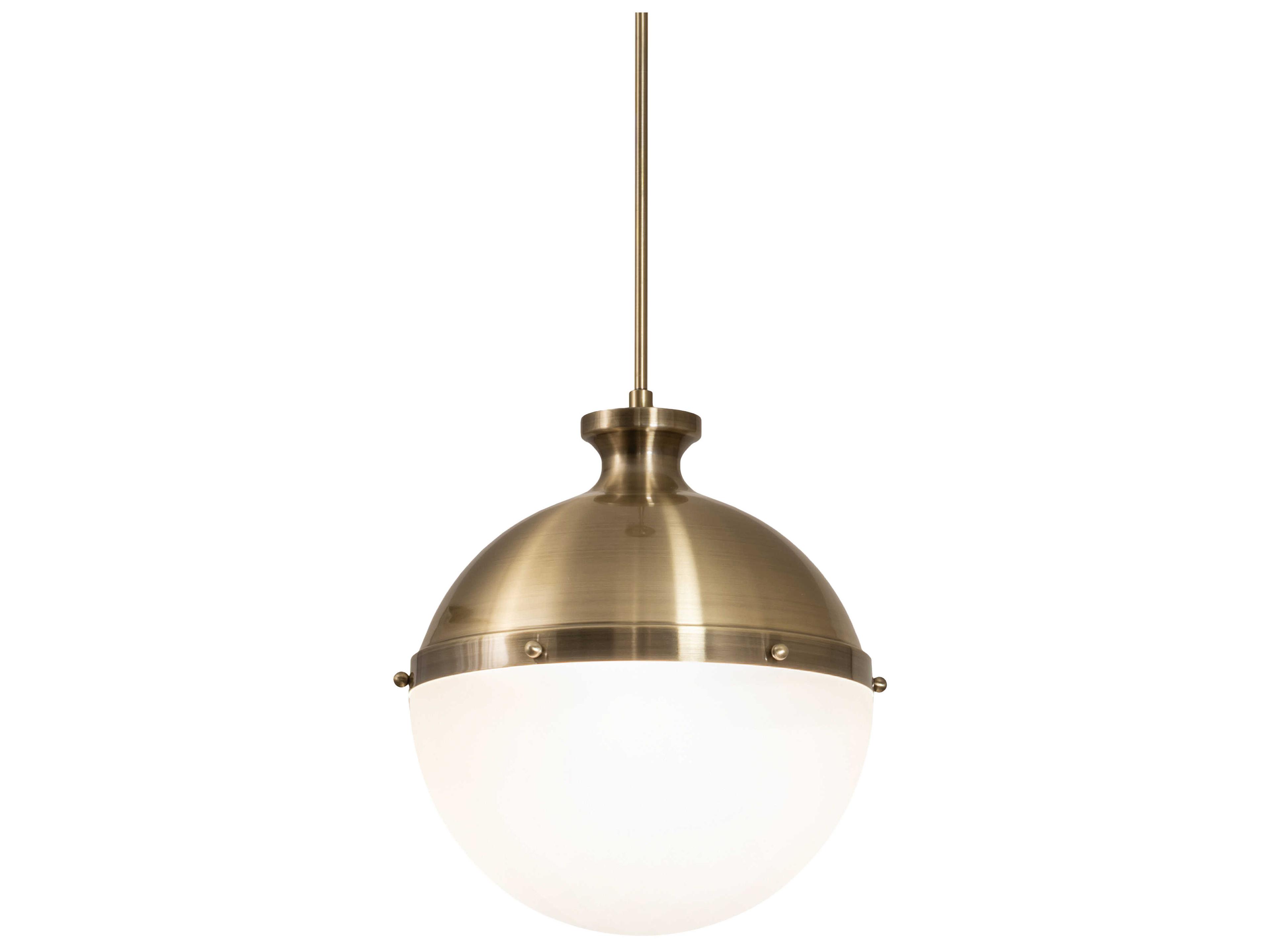 Huevo 2-Light Antique Bronze Glass Globe Pendant