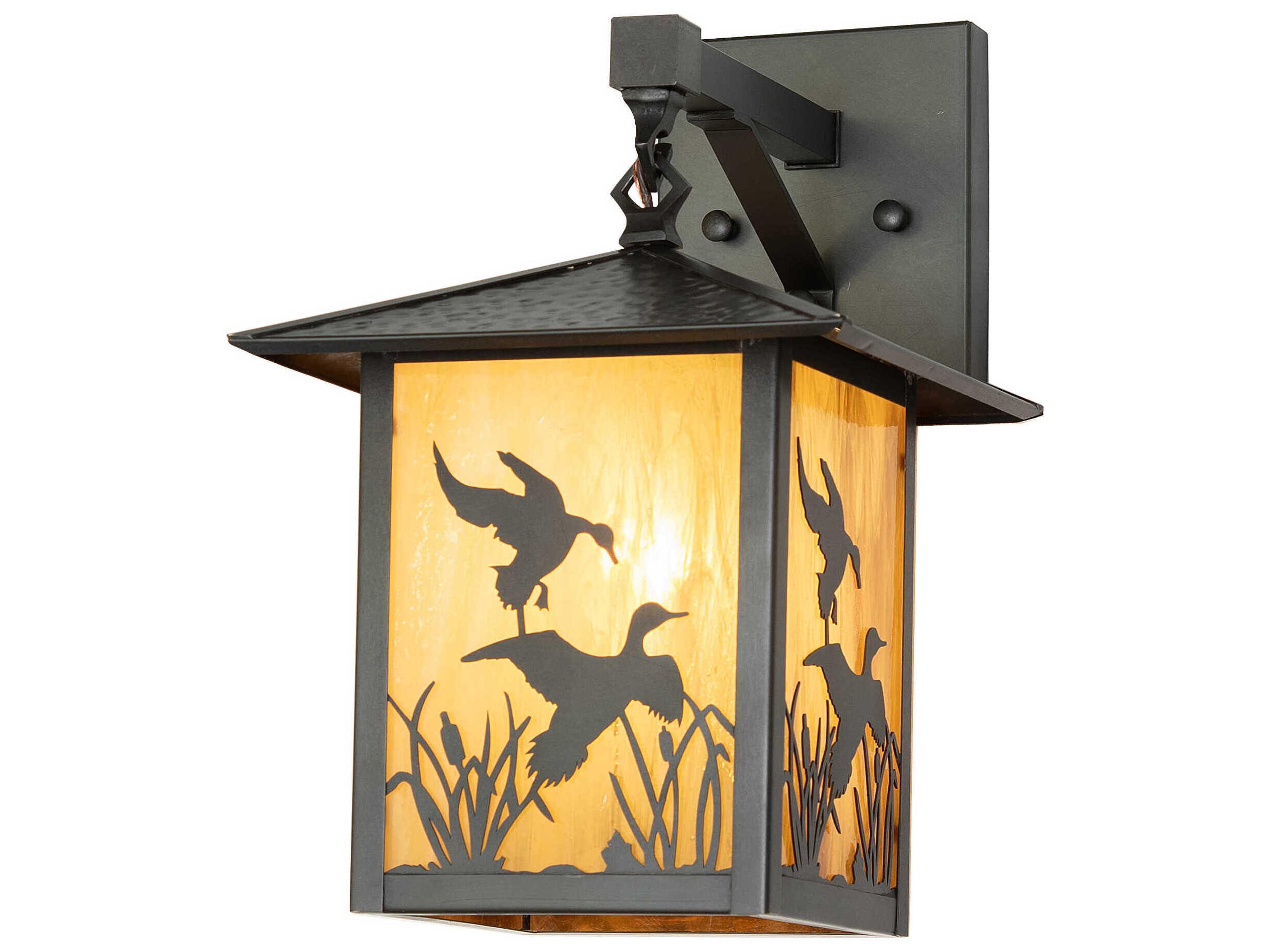 Seneca Ducks In Flight 1 - Light Outdoor Wall Light