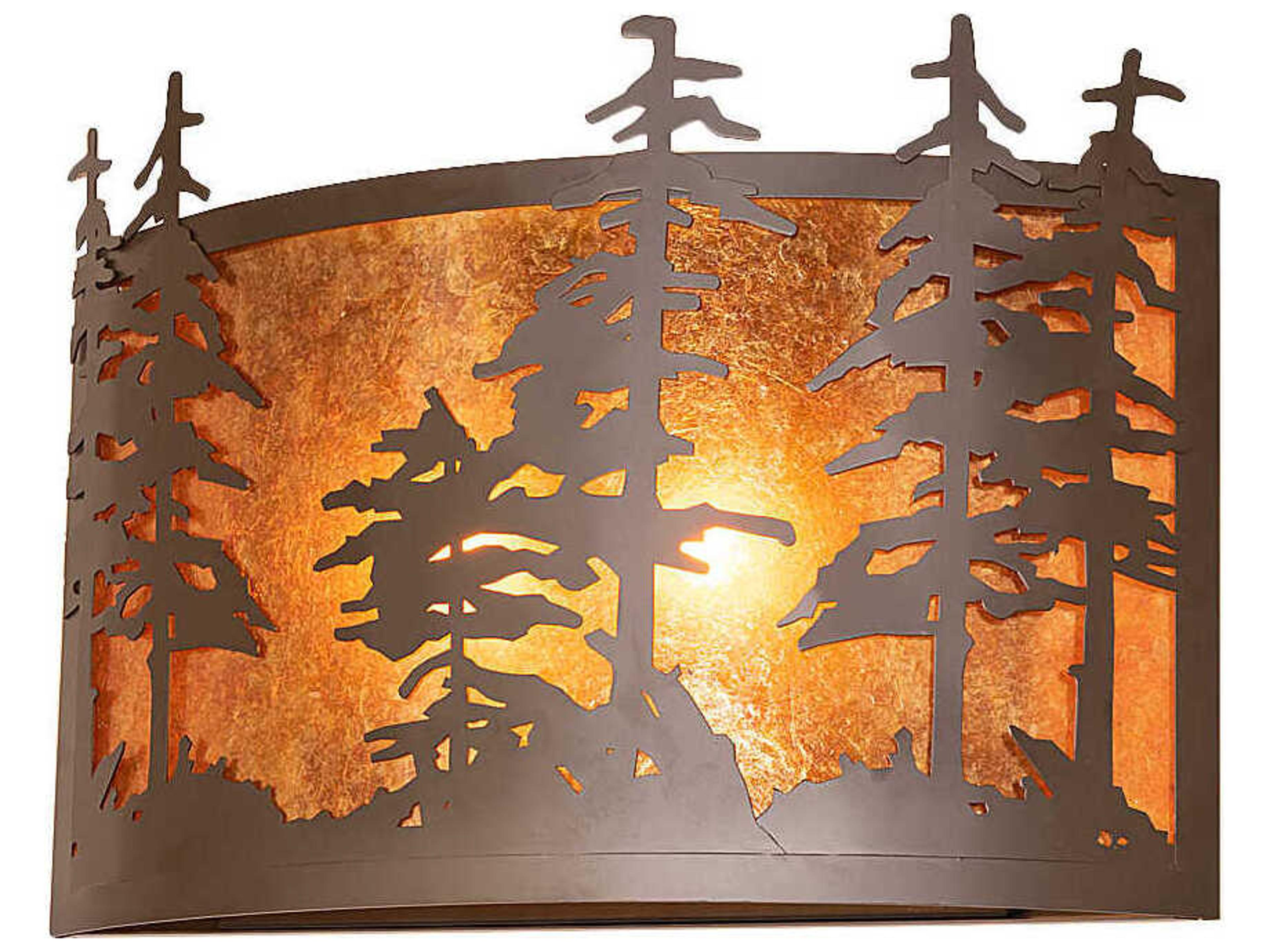 Pines 2-Light Oil Rubbed Bronze Wall Sconce