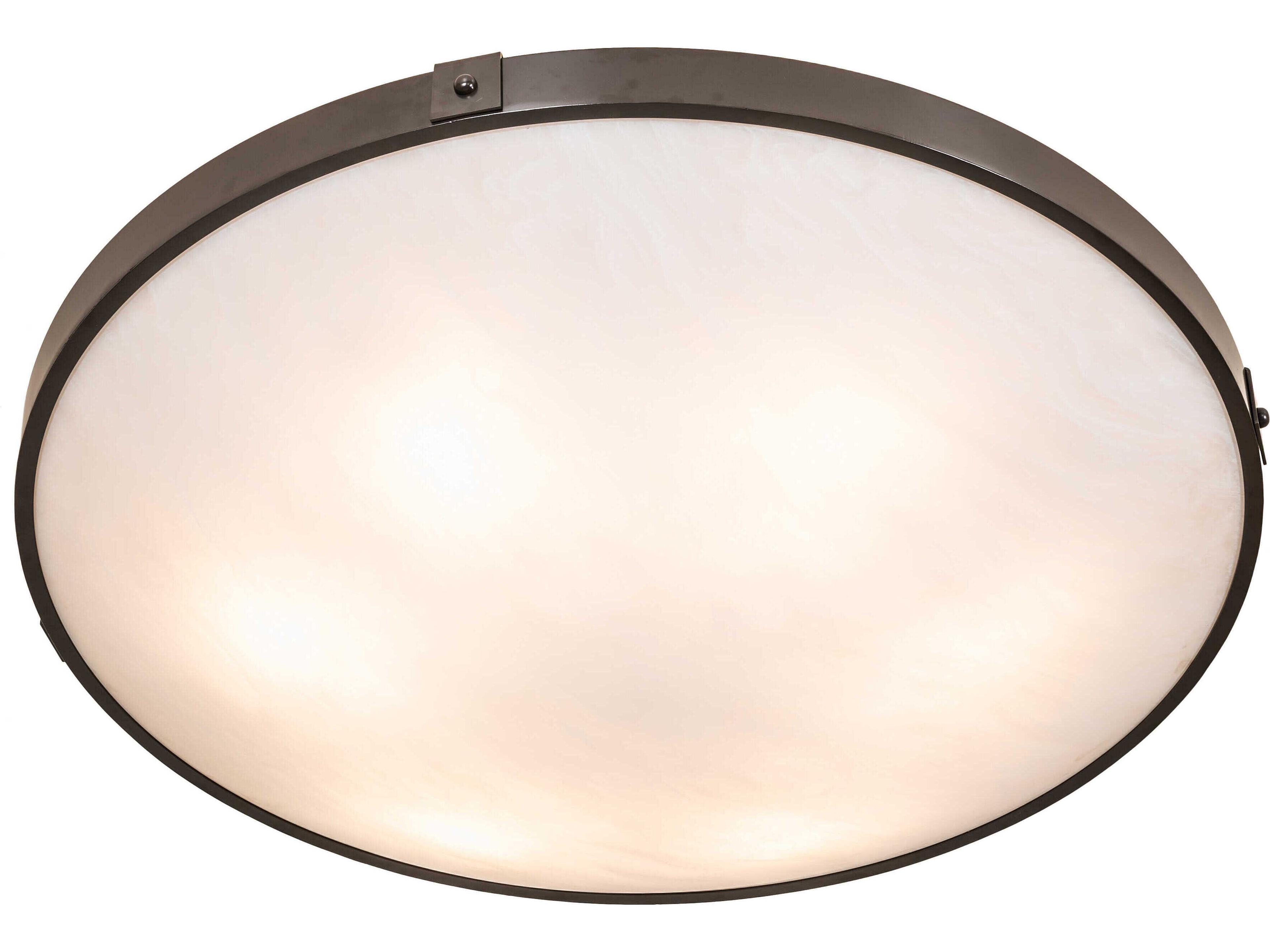 Meyda 6-Light Timeless Bronze Bowl Semi Flush Mount