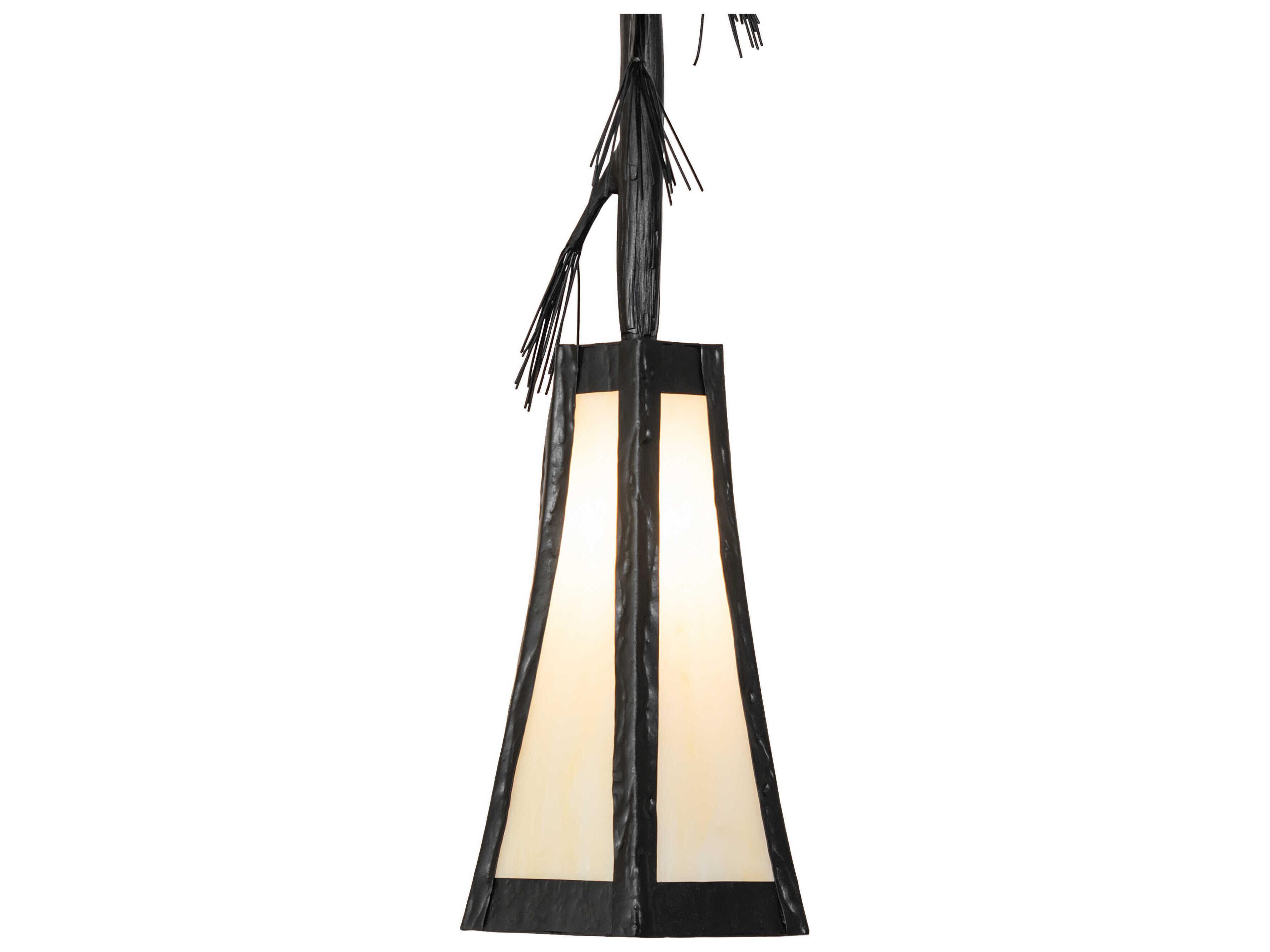 Meyda Lone Pine 1-Light Textured Black Mini Pendant