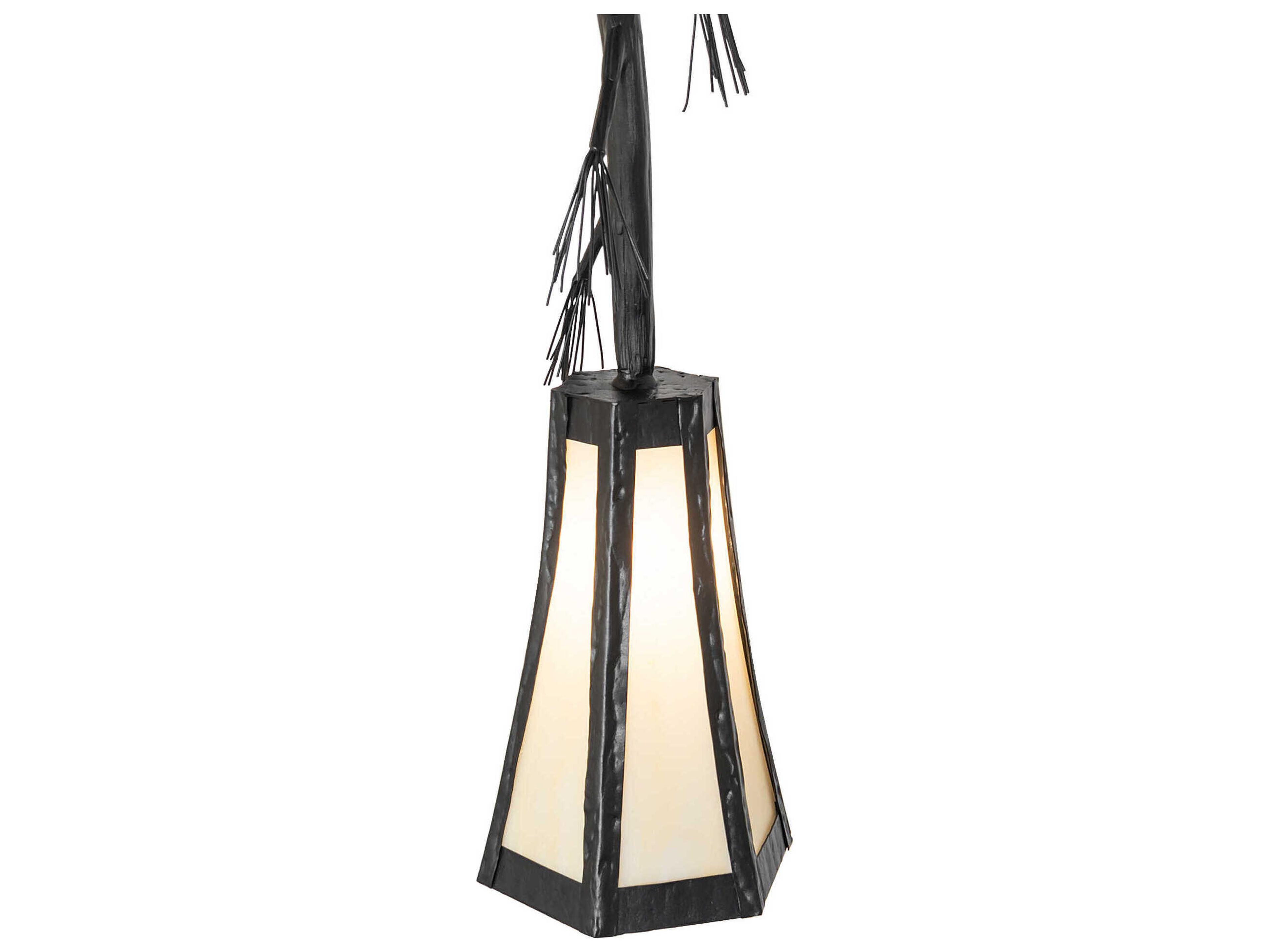 Meyda Lone Pine 1-Light Textured Black Mini Pendant