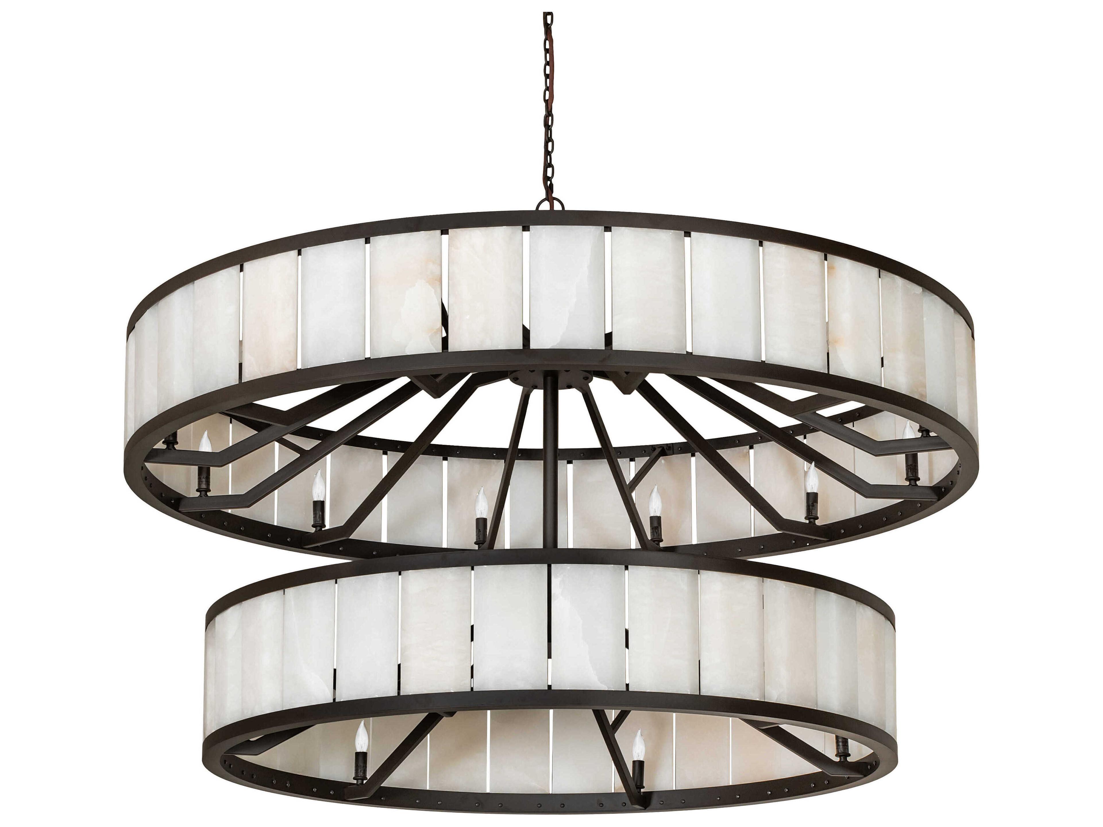 Meyda Hokaiseki 18-Light Oil Rubbed Bronze Chandelier