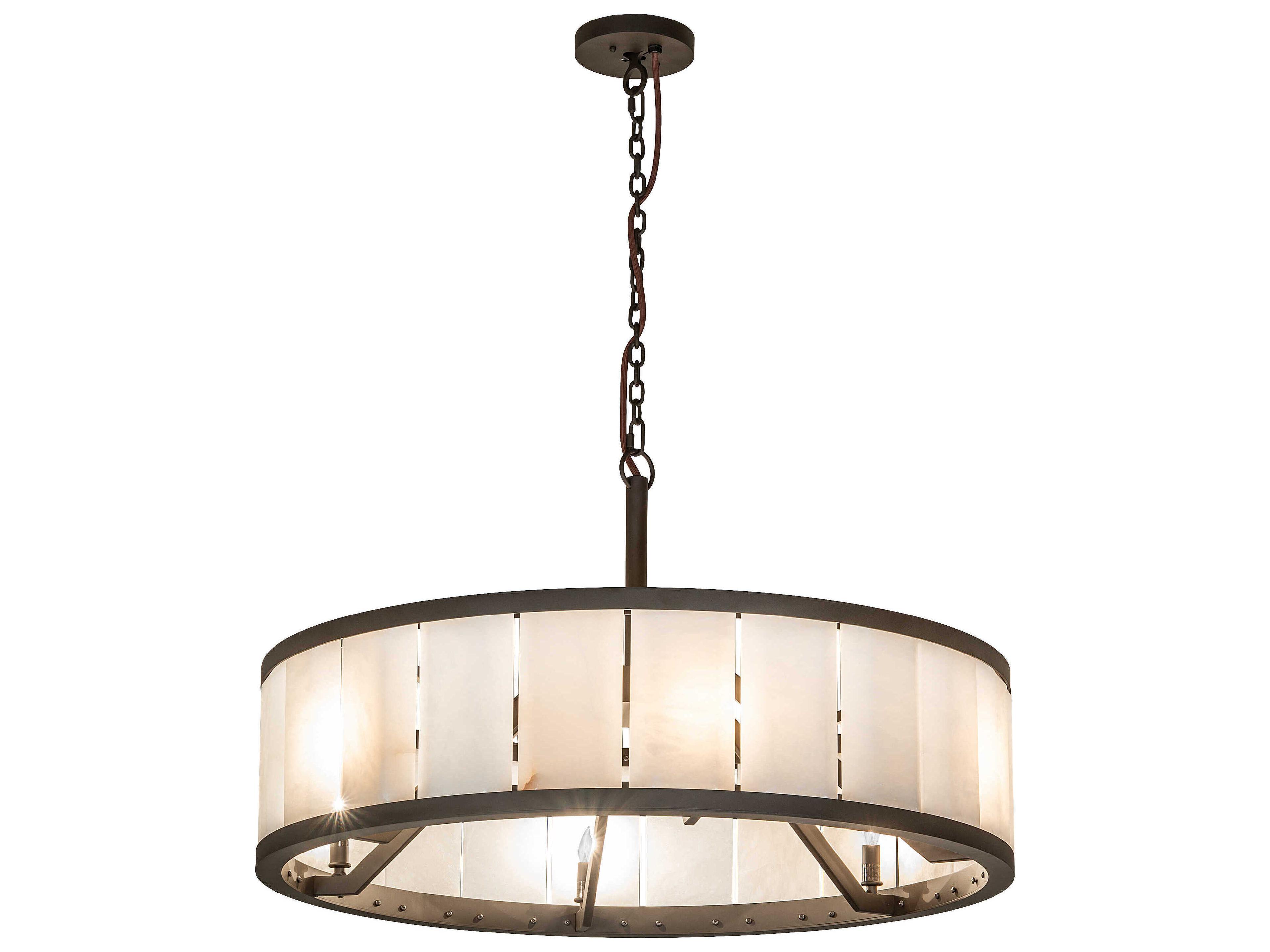 Meyda Hokaiseki 6-Light Oil Rubbed Bronze Pendant