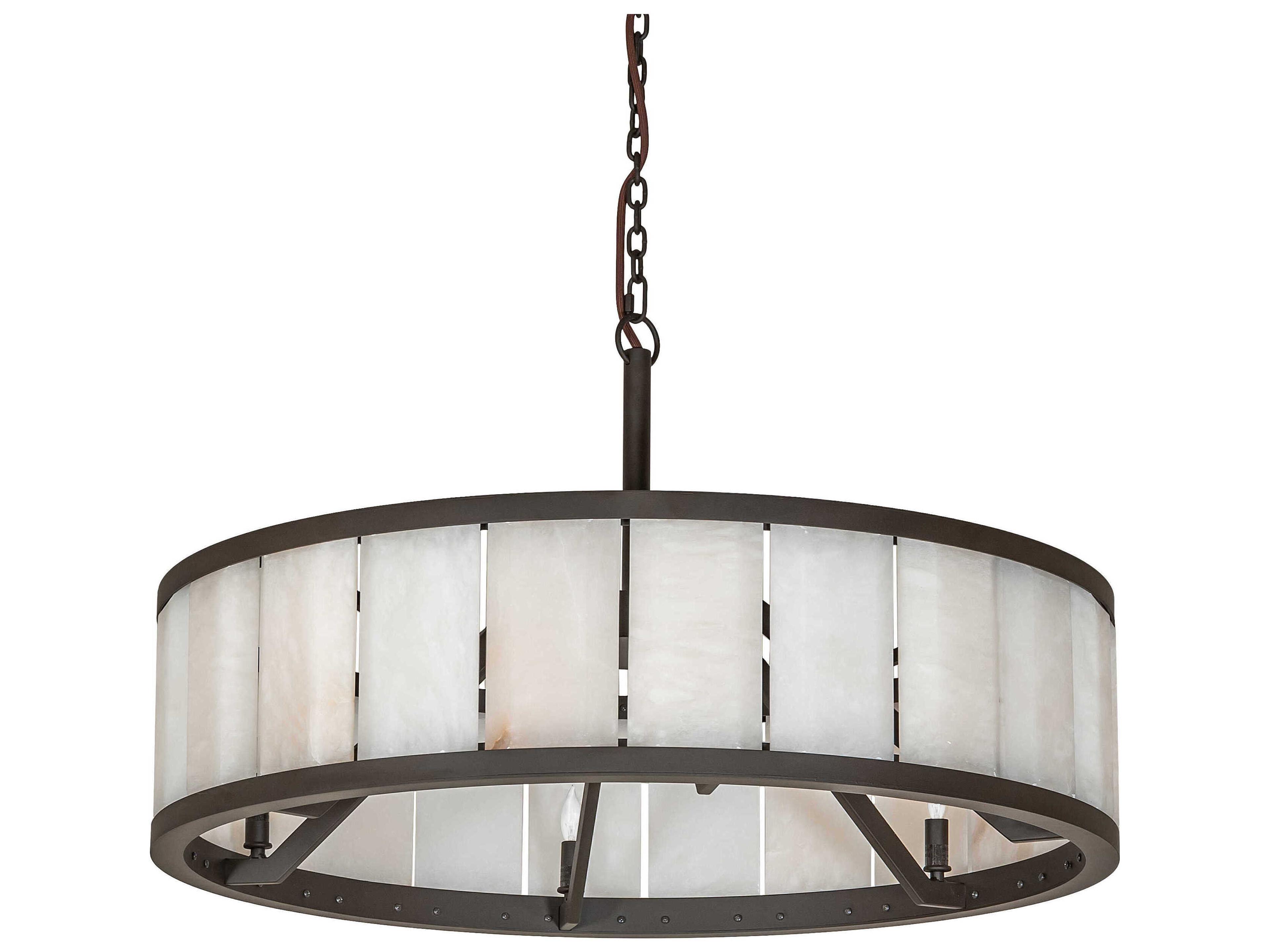 Meyda Hokaiseki 6-Light Oil Rubbed Bronze Pendant