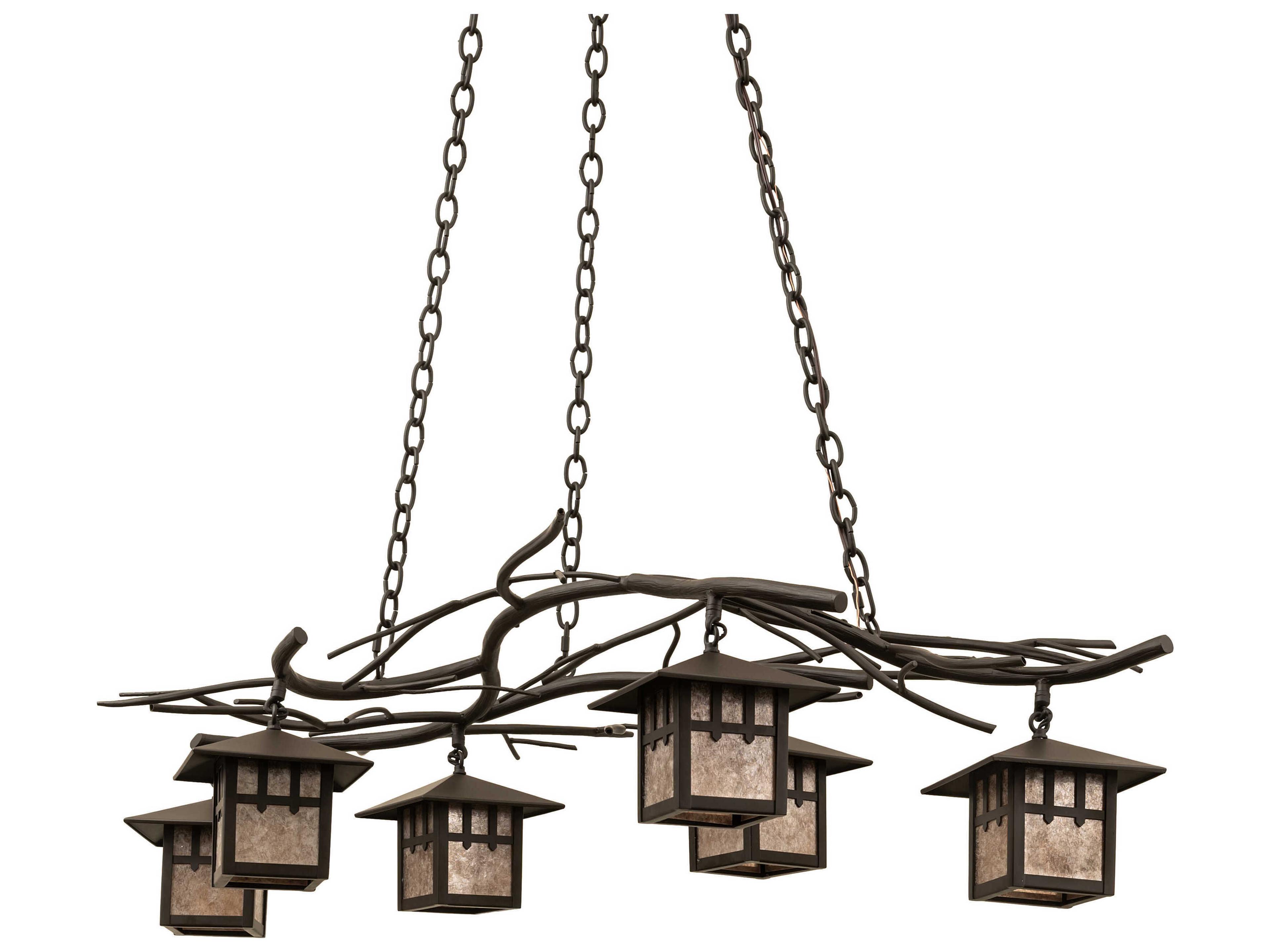 Meyda Winter Solstice 6-Light Oil Rubbed Bronze Island Pendant