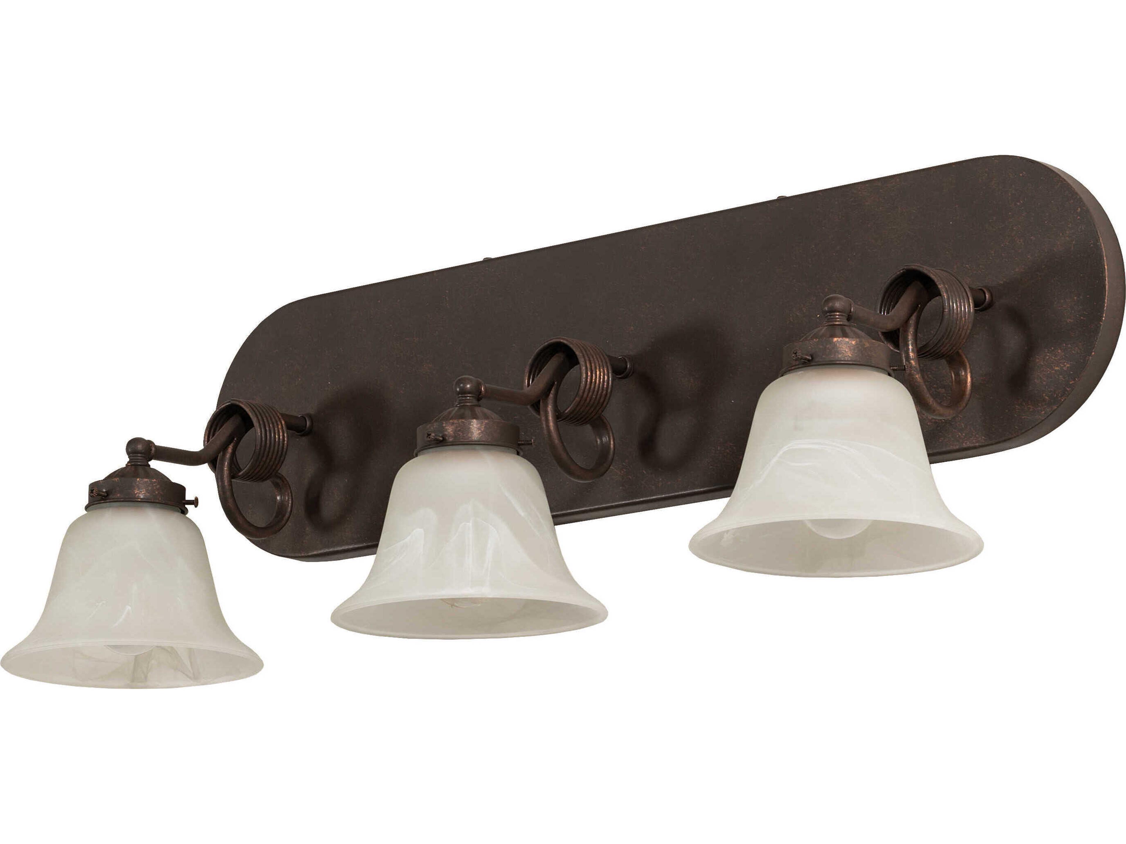 Meyda 3-Light Gilded Tobacco Brown Vanity Light