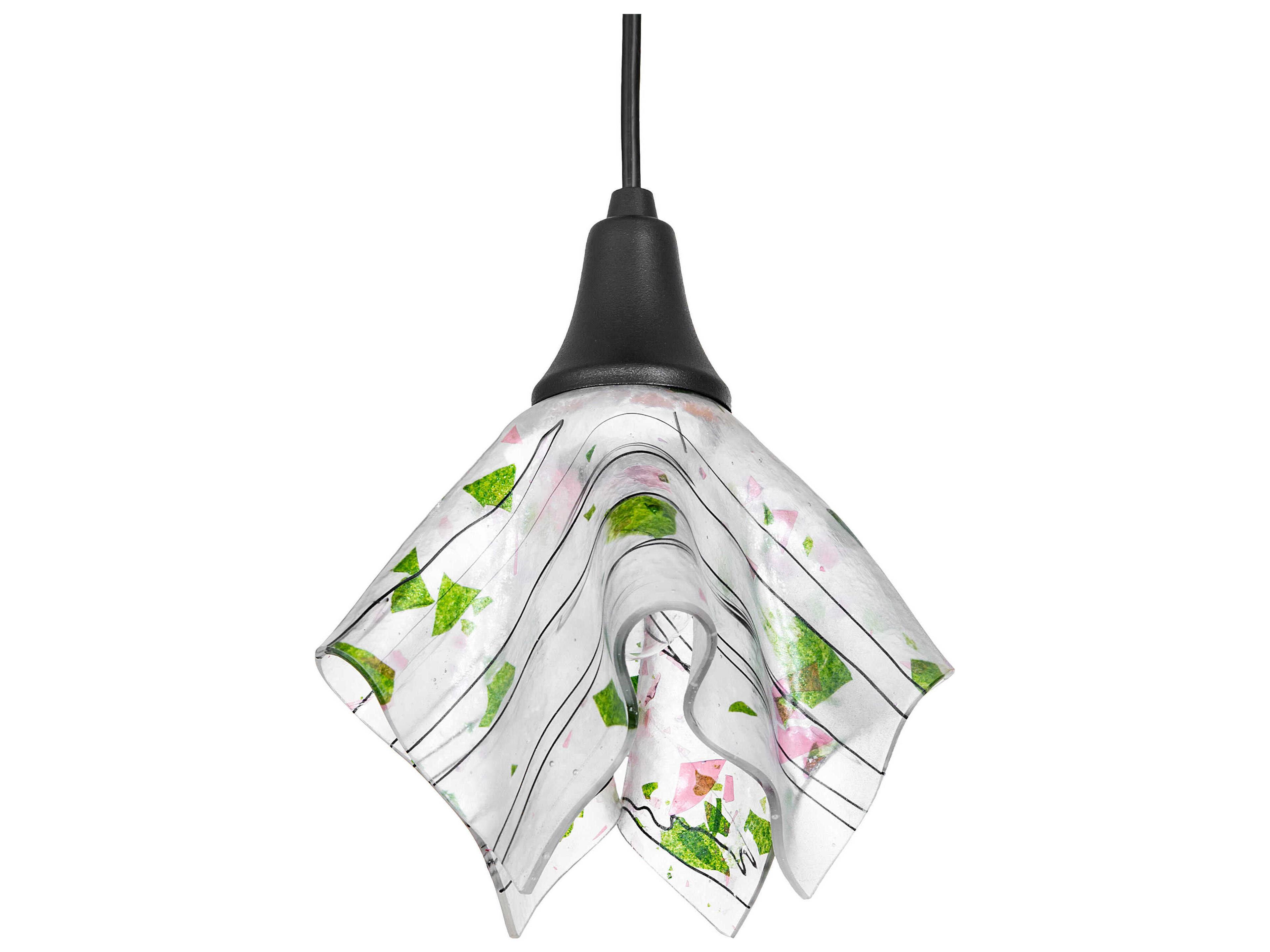 Meyda 1-Light Textured Black Mini Pendant