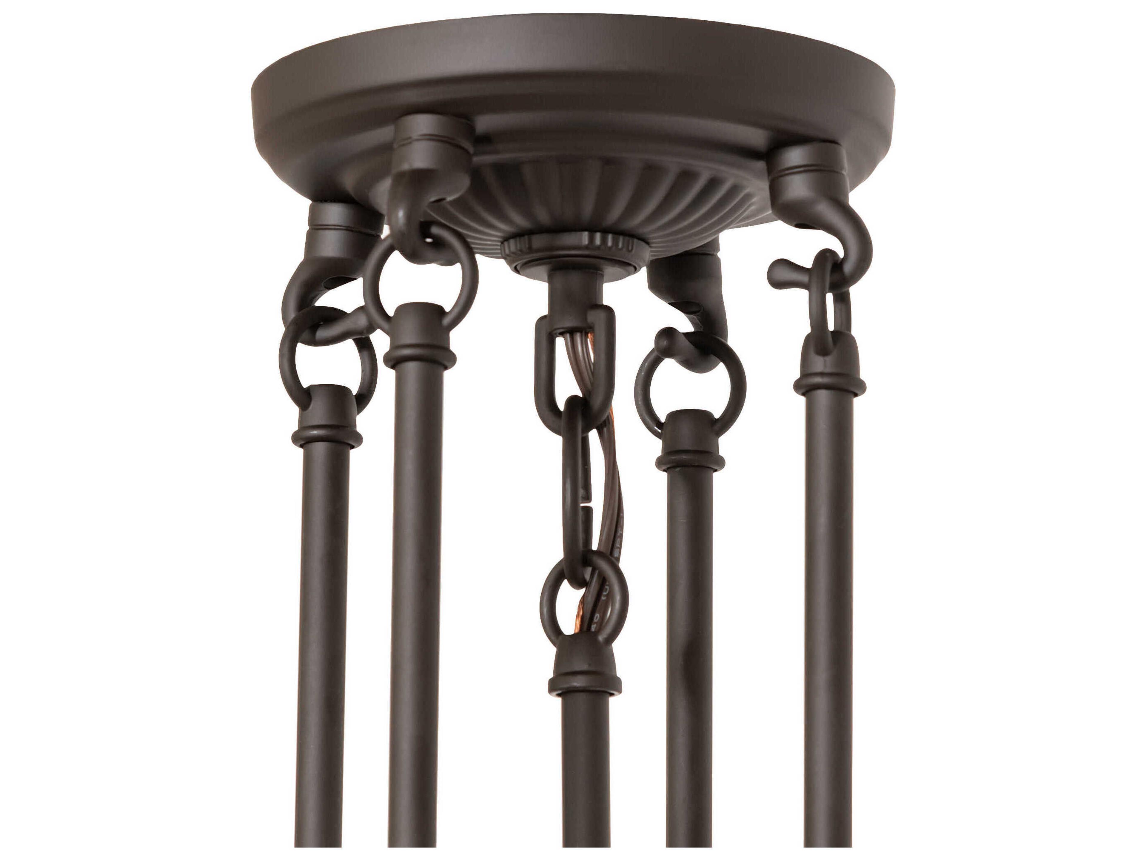 Meyda 3-Light Oil Rubbed Bronze Semi Flush Mount