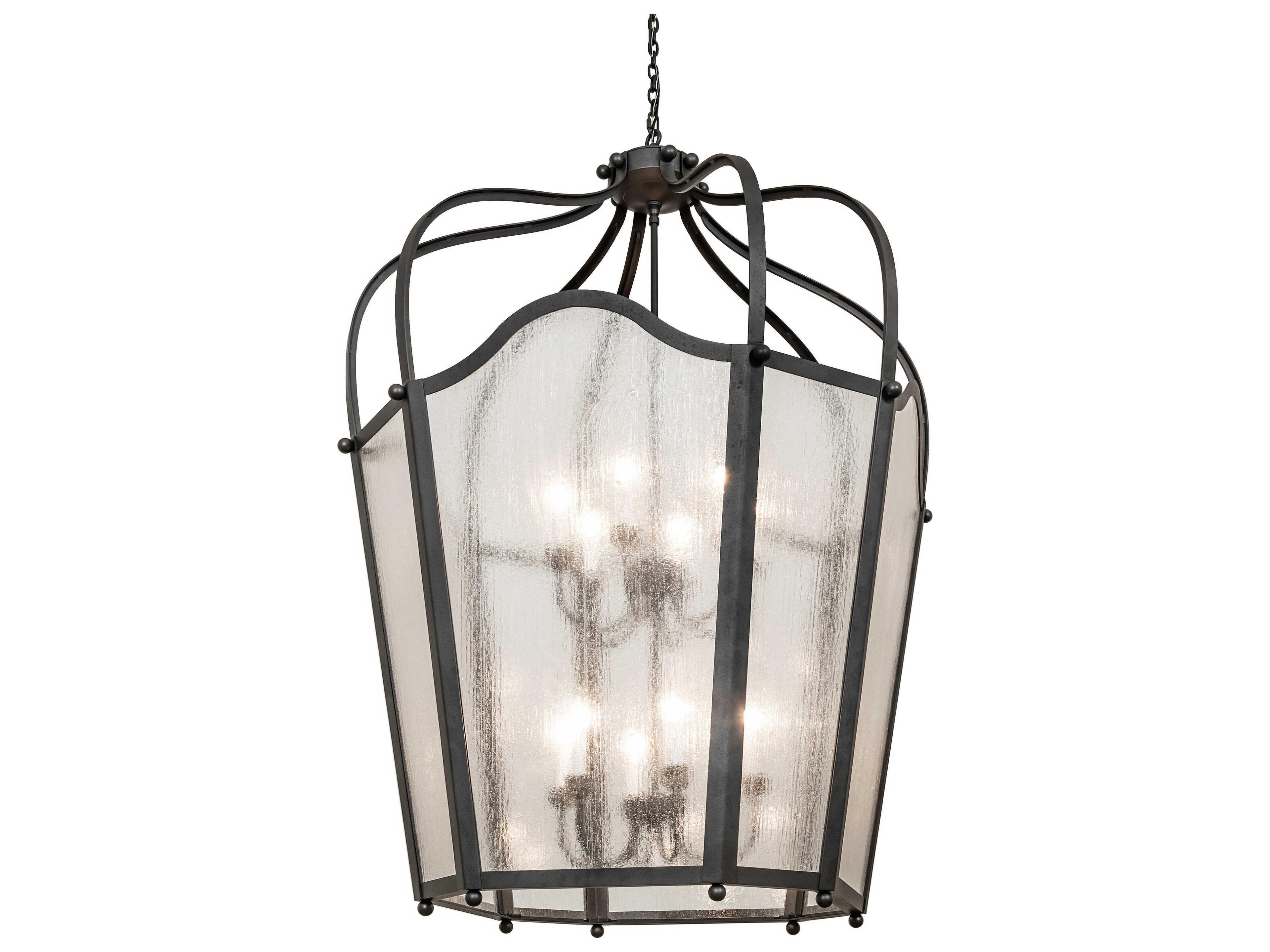 Citadel 12-Light Old Wrought Iron Pendant