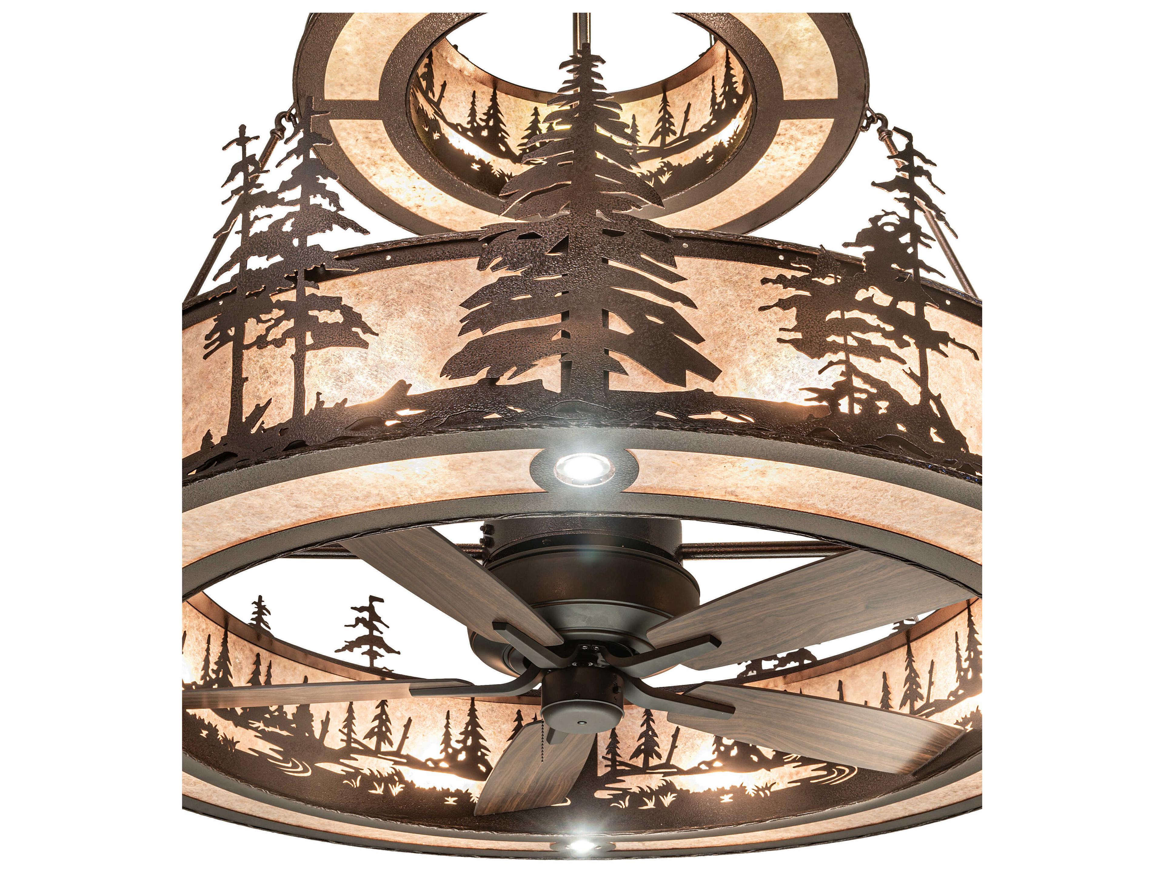 Meyda Tall Pines 55" Ceiling Fan