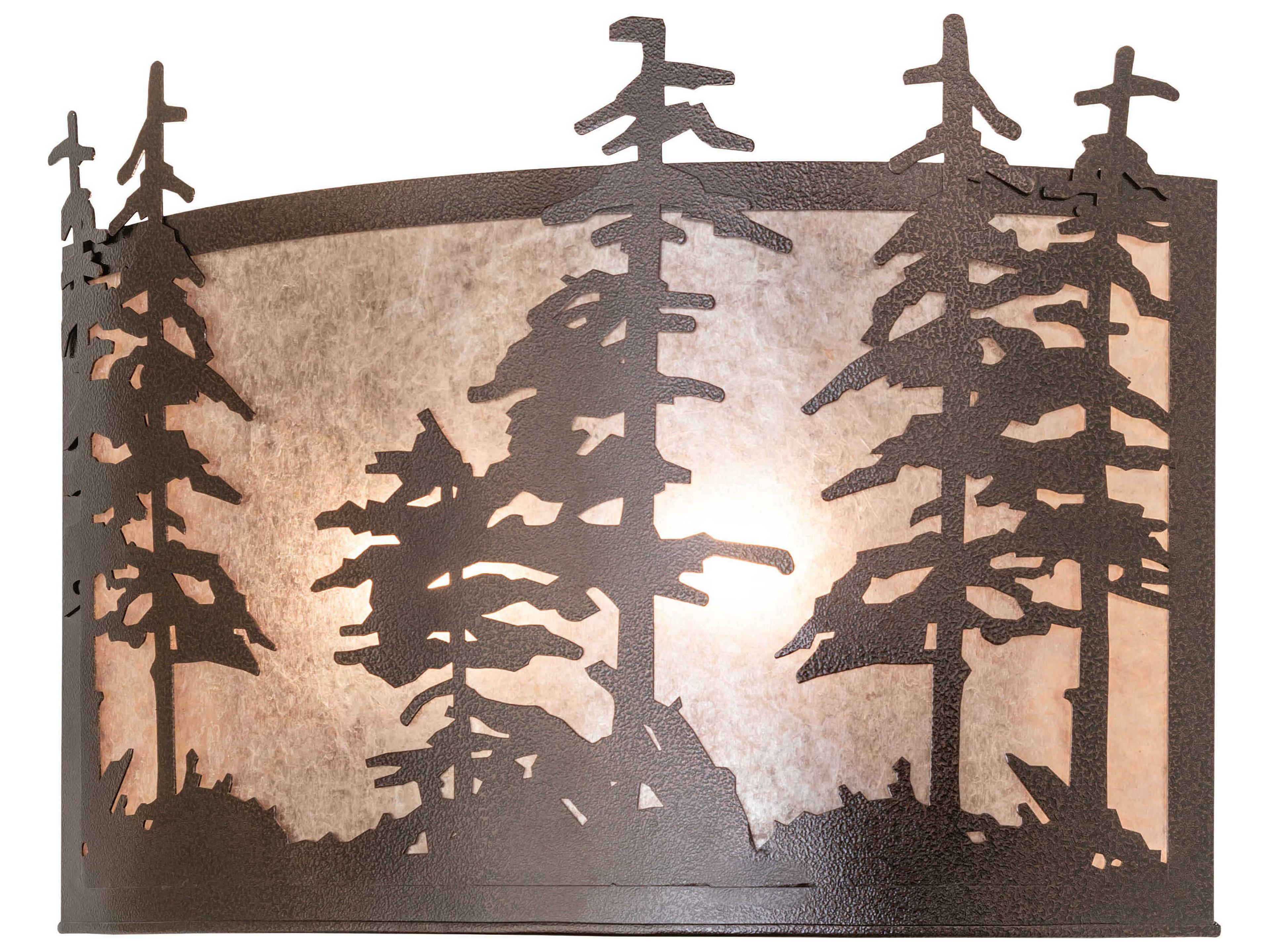 Pines 2-Light Copper Vein Wall Sconce