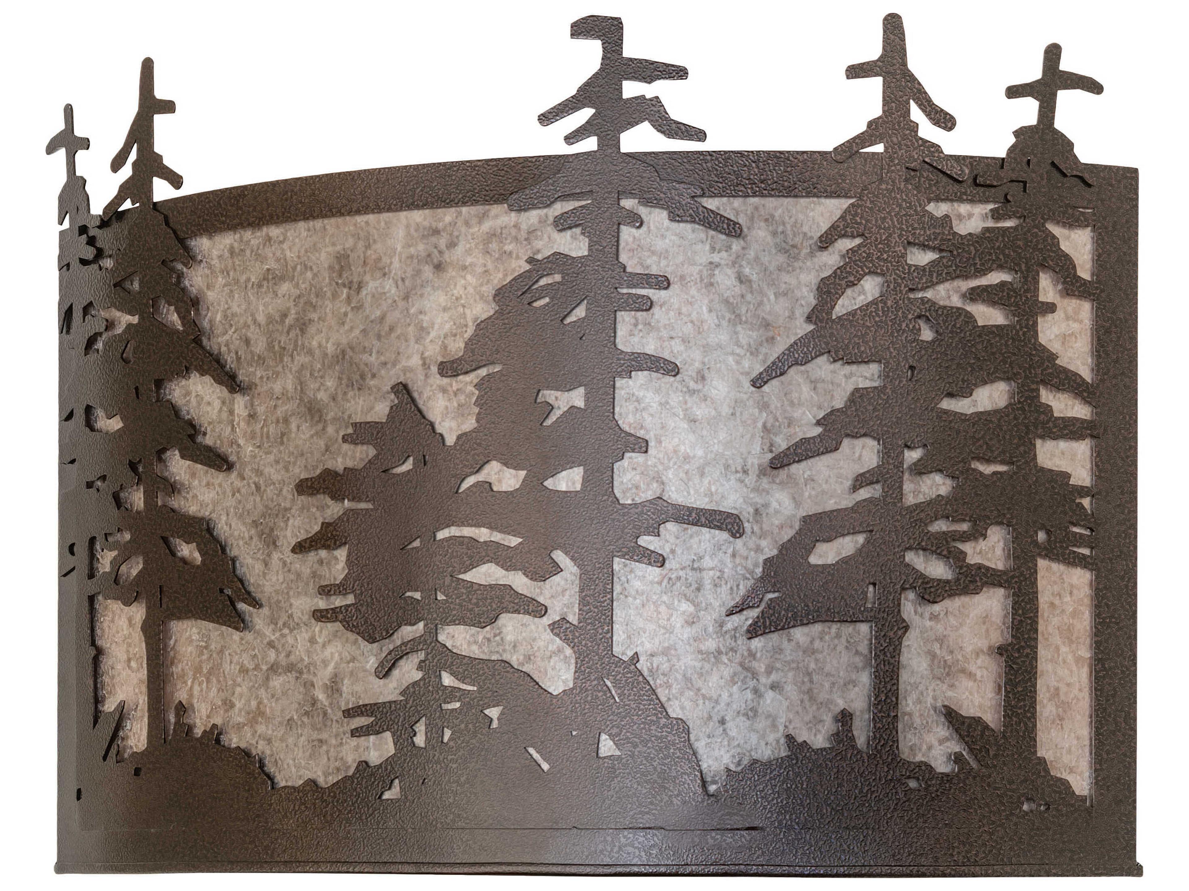Meyda Pines 2-Light Copper Vein Wall Sconce