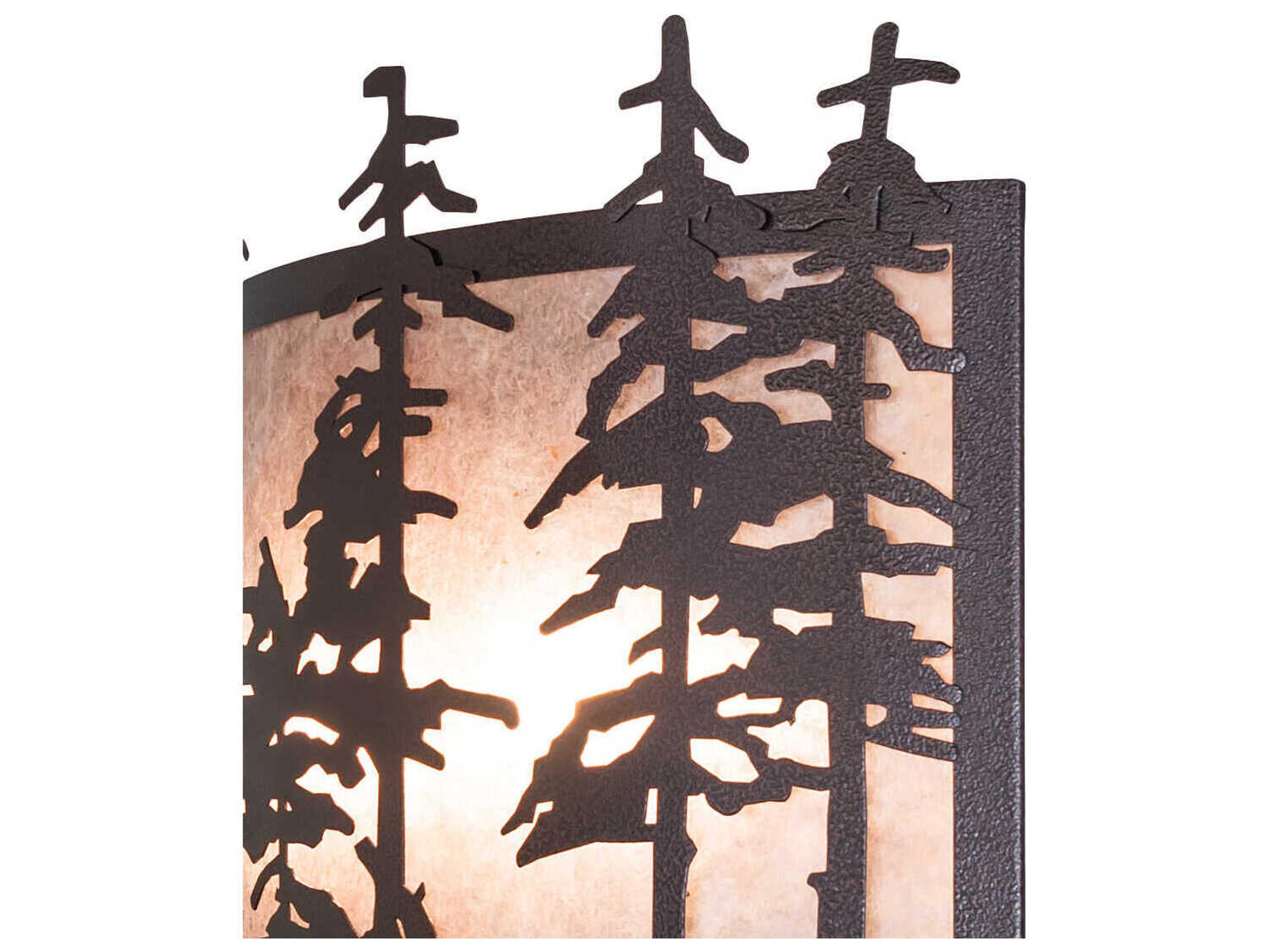 Meyda Pines 2-Light Copper Vein Wall Sconce