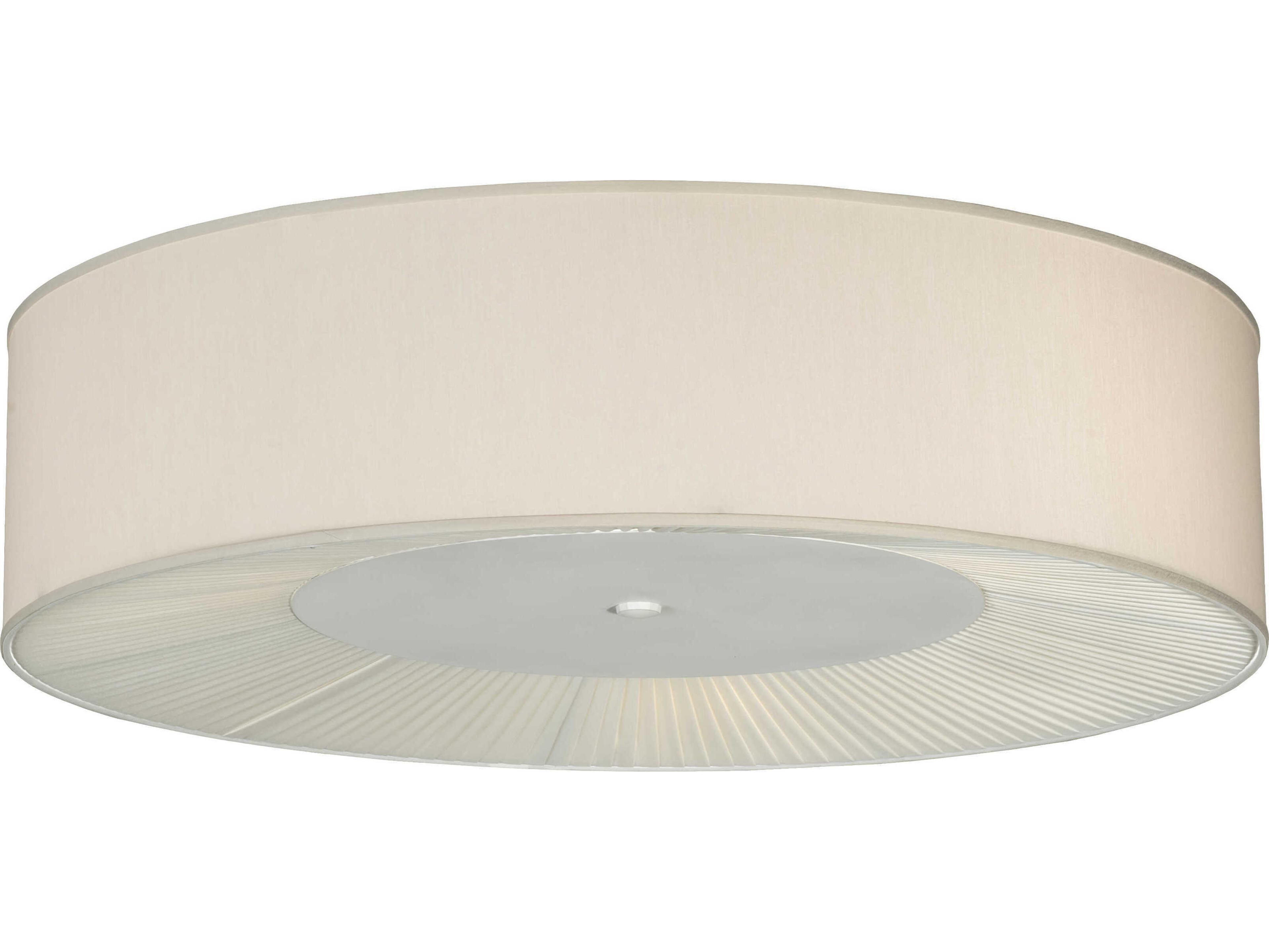 Bruges 3-Light White Drum Flush Mount