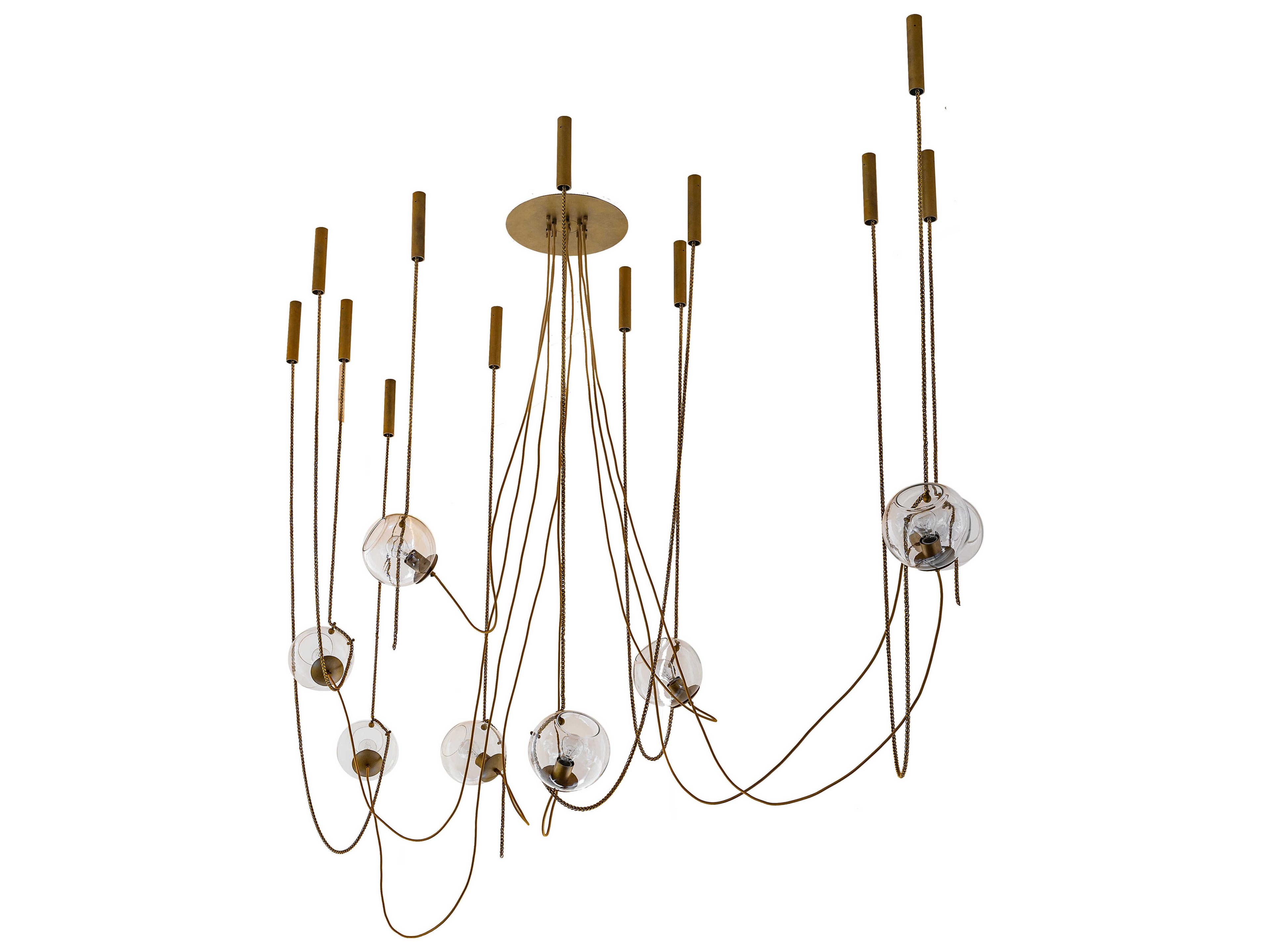 Meyda Castiliolite 8-Light Aged Brass Pendant