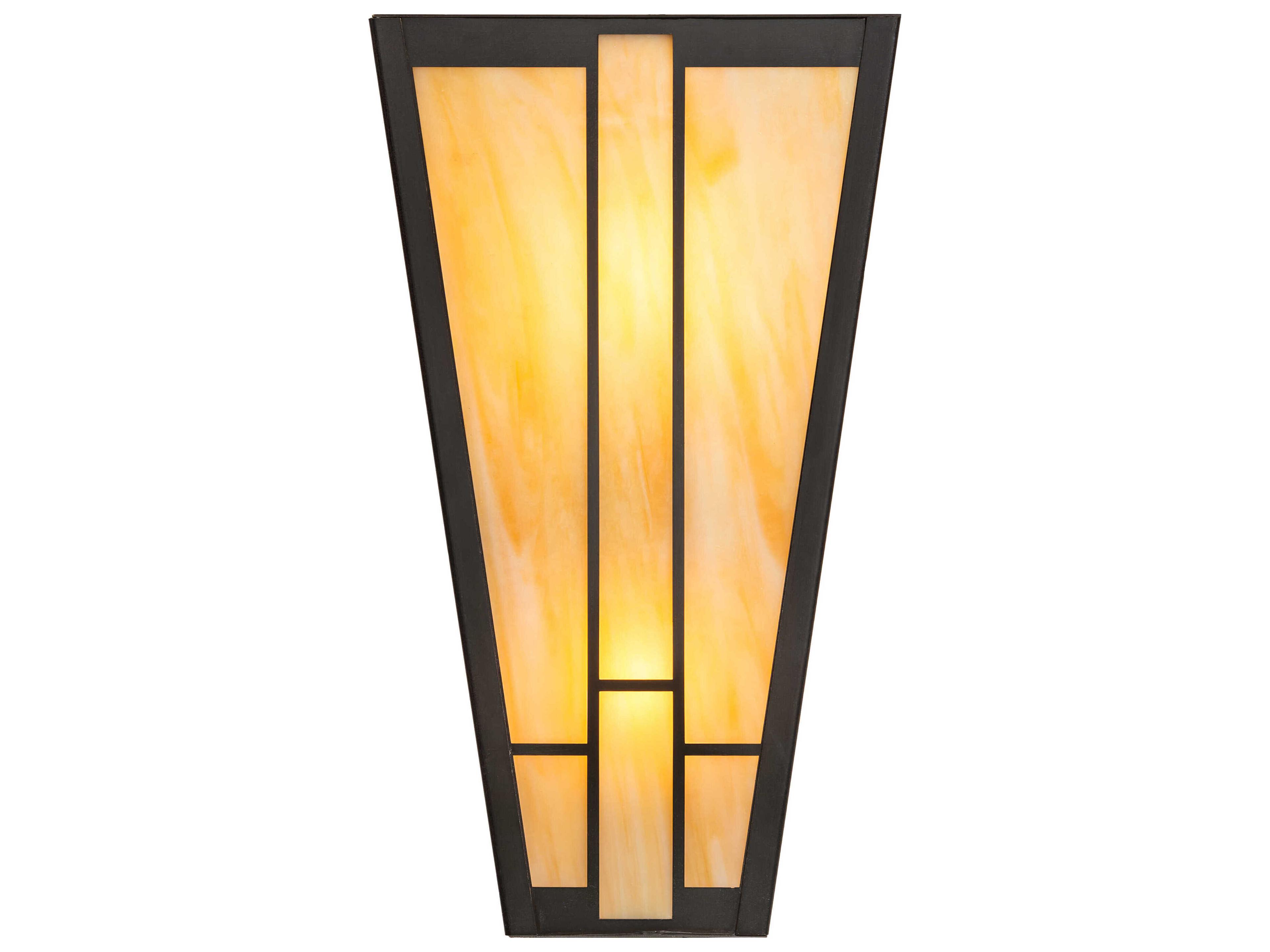 Meyda Yosemite 2-Light Craftsman Brown Wall Sconce
