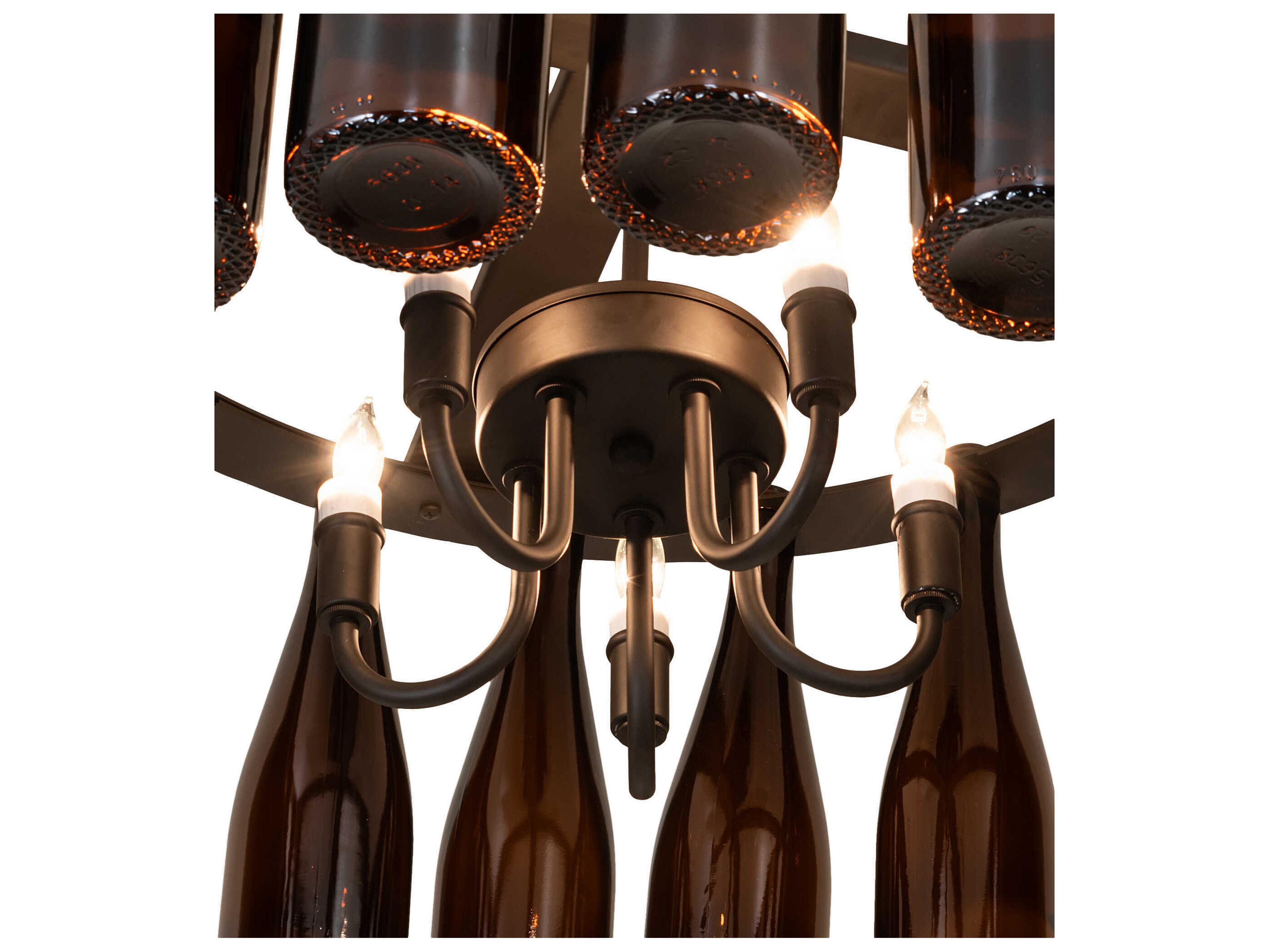 Meyda Tuscan Vineyard 5-Light Oil Rubbed Bronze Semi Flush Mount