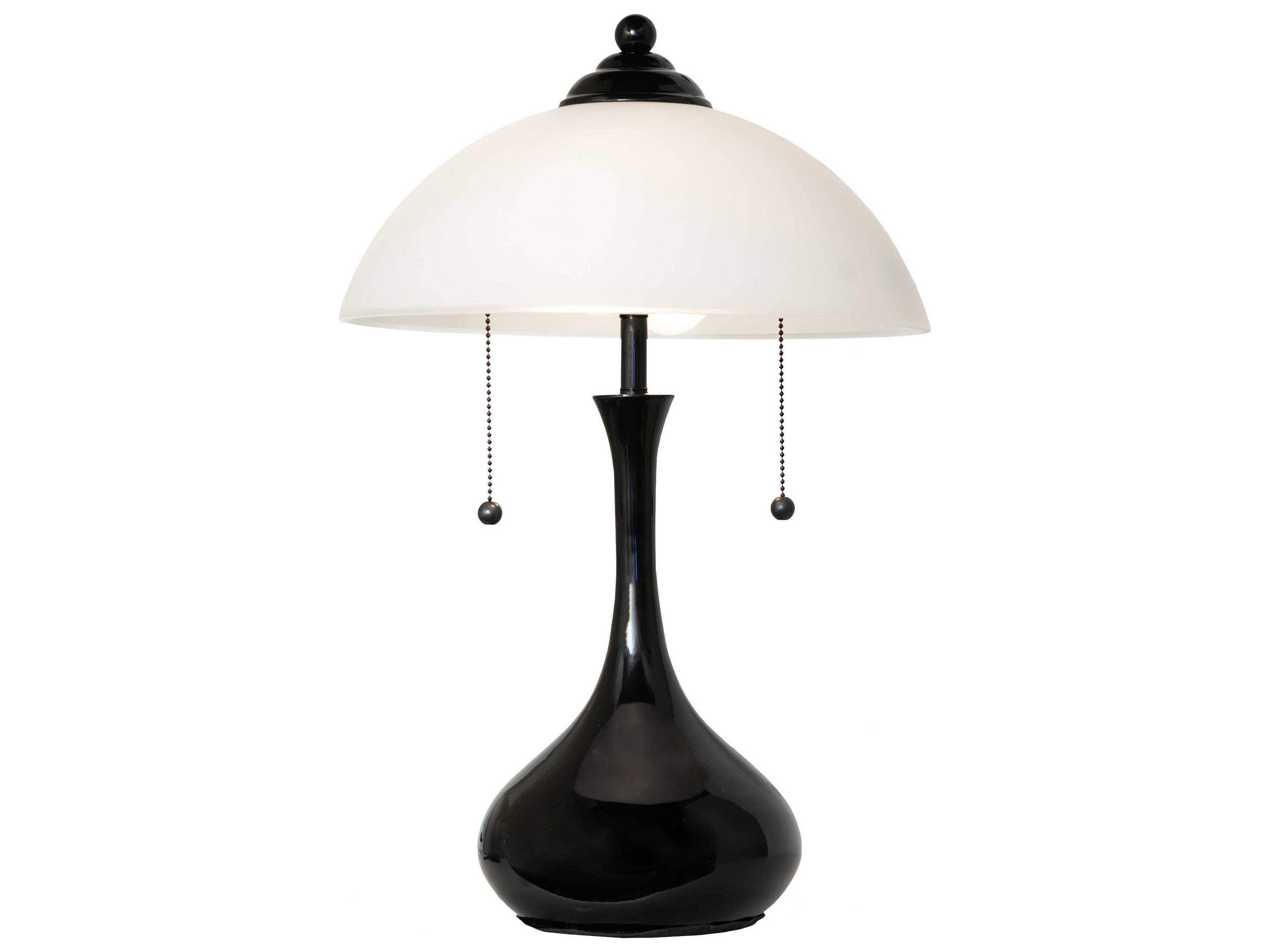 Metro Frosty Copper Vein Black Table Lamp