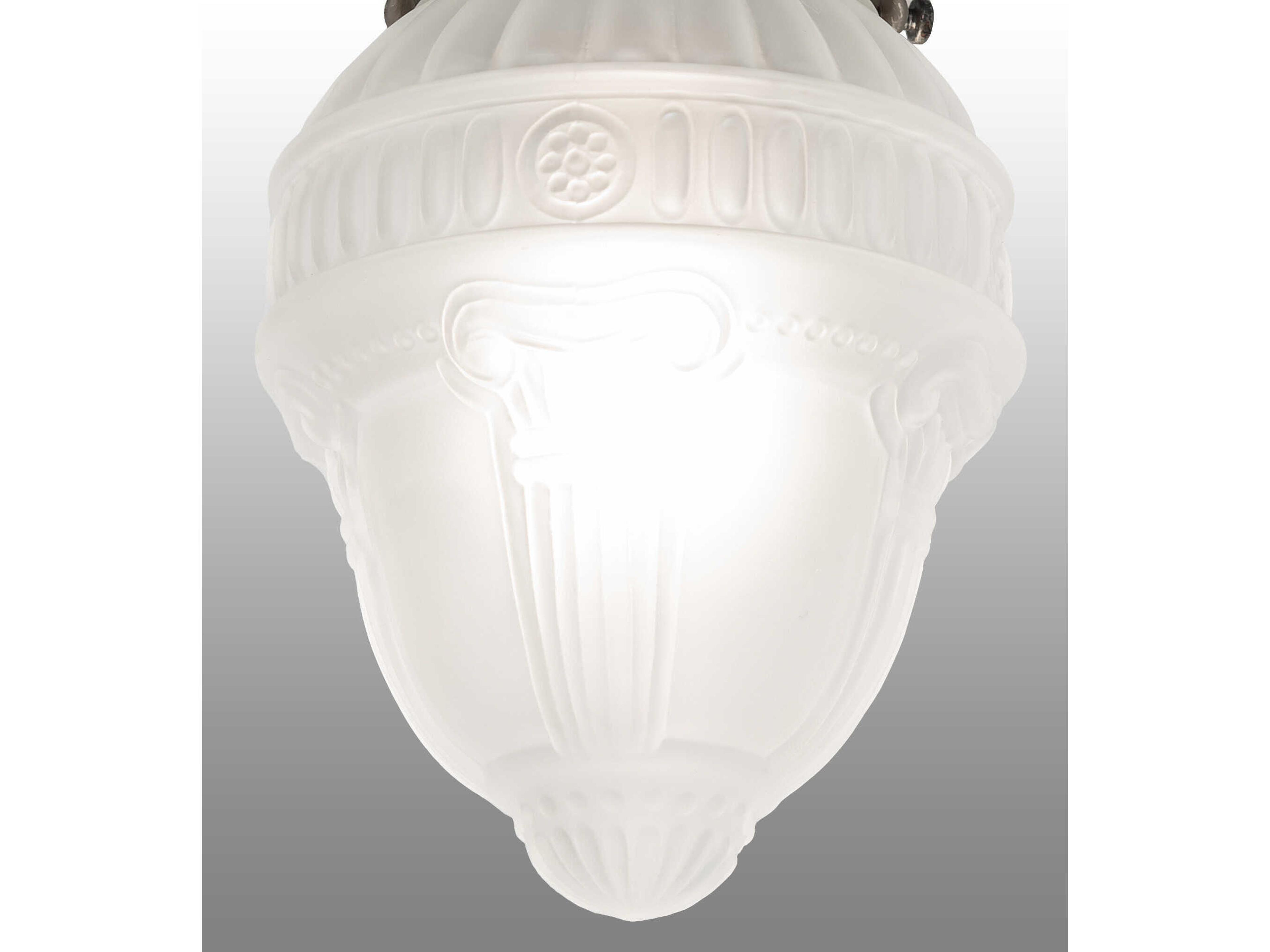 Meyda 1-Light Antique Pewter Flush Mount