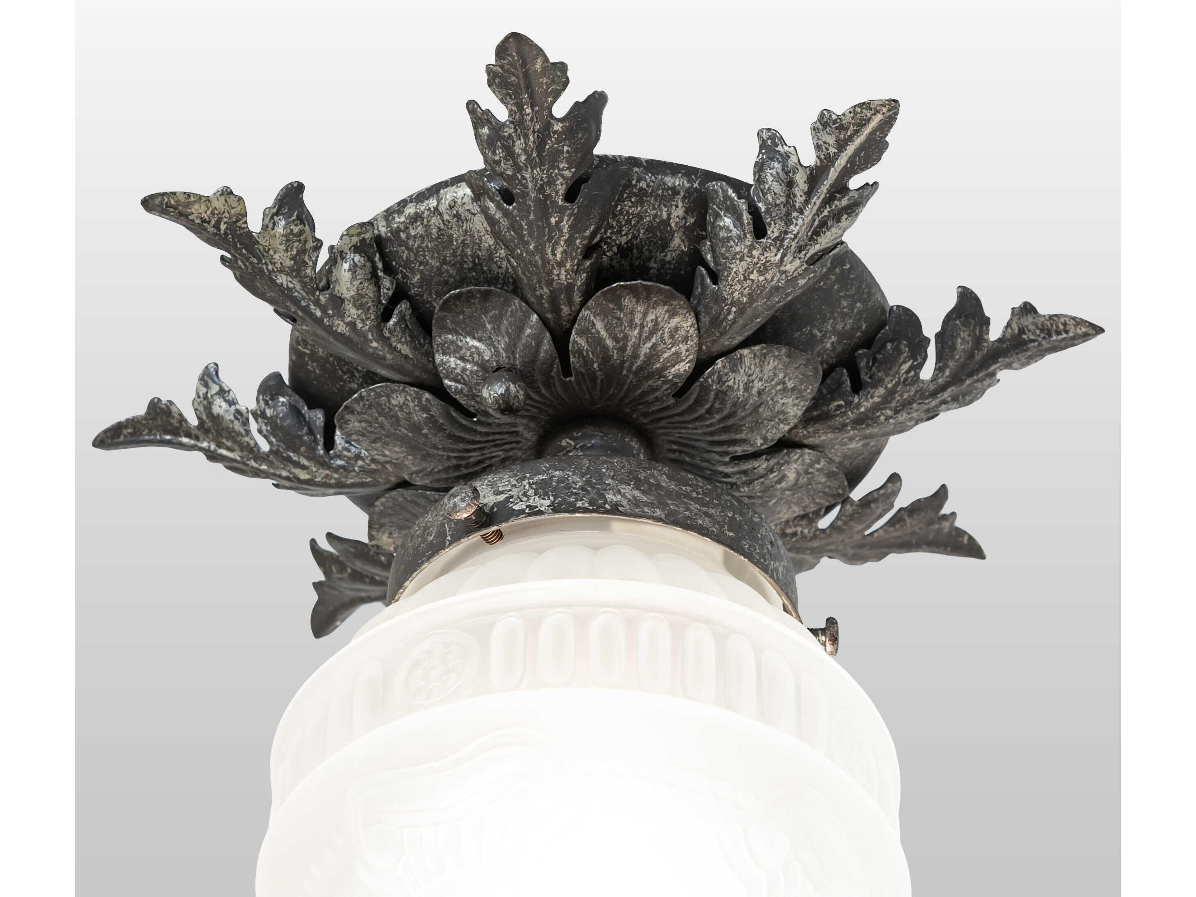 Meyda 1-Light Antique Pewter Flush Mount