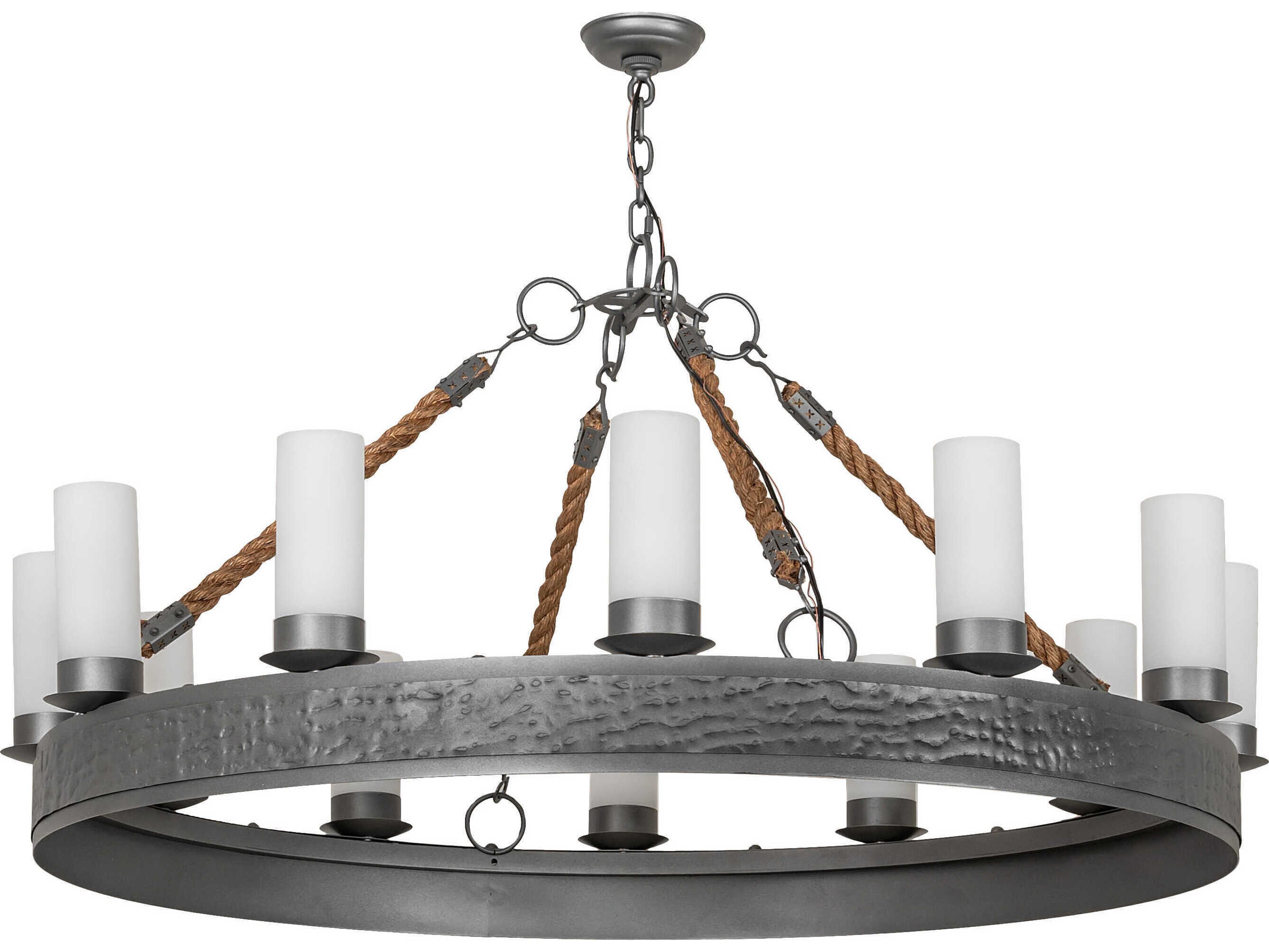 Costello 12-Light Blackened Pewter Chandelier