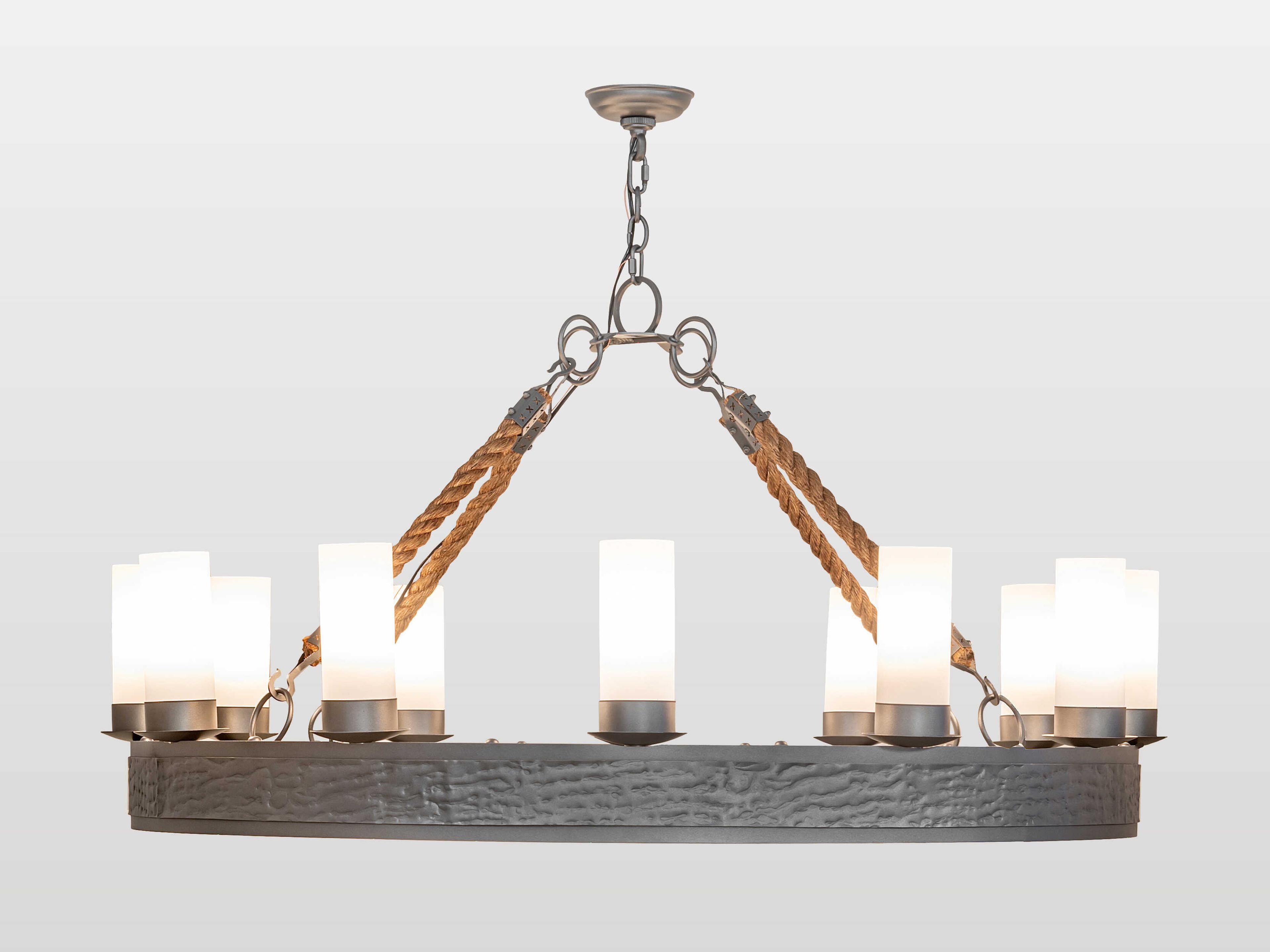 Meyda Costello 12-Light Blackened Pewter Chandelier