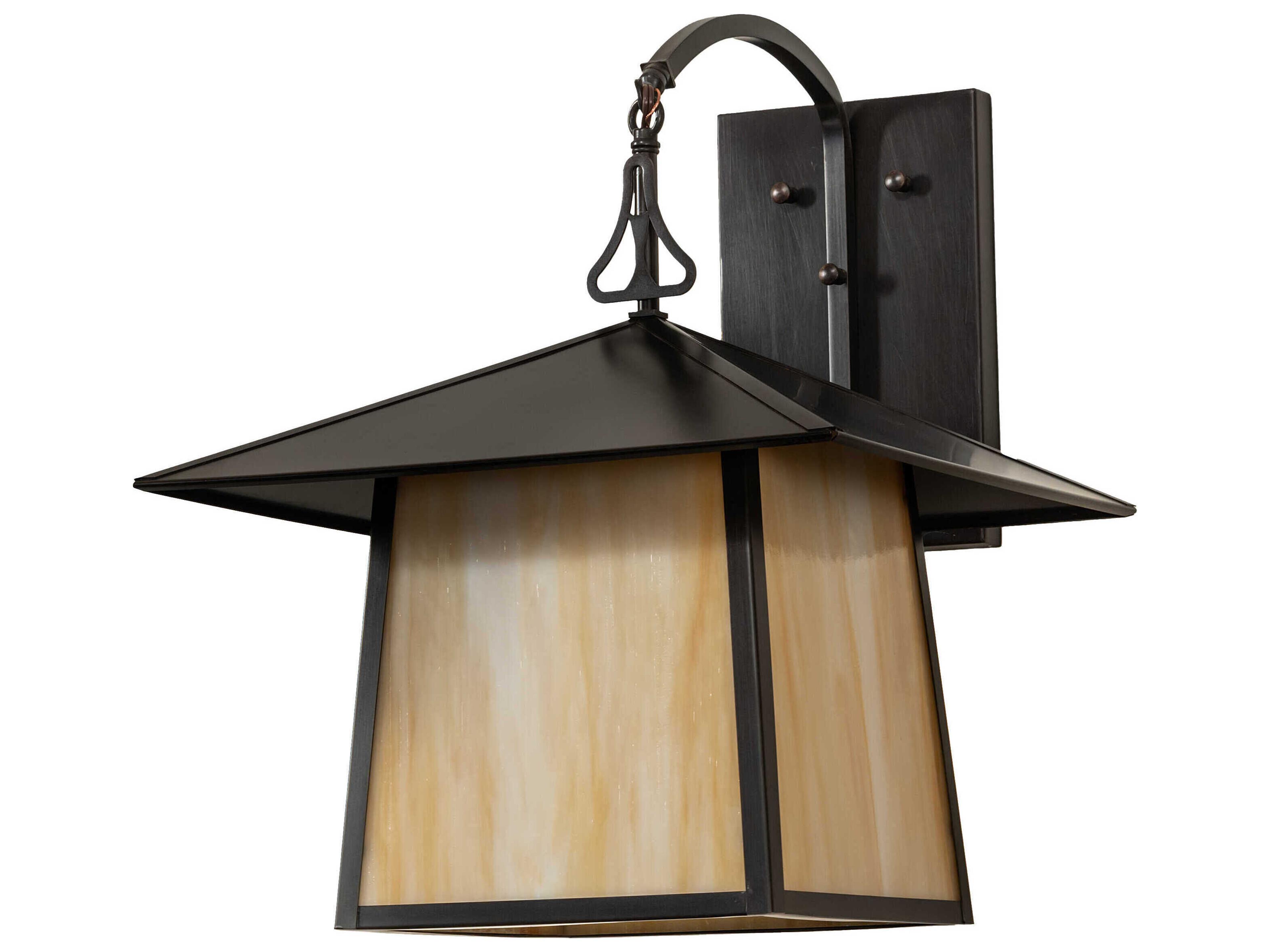Meyda Stillwater 1-Light Craftsman Brown Wall Sconce