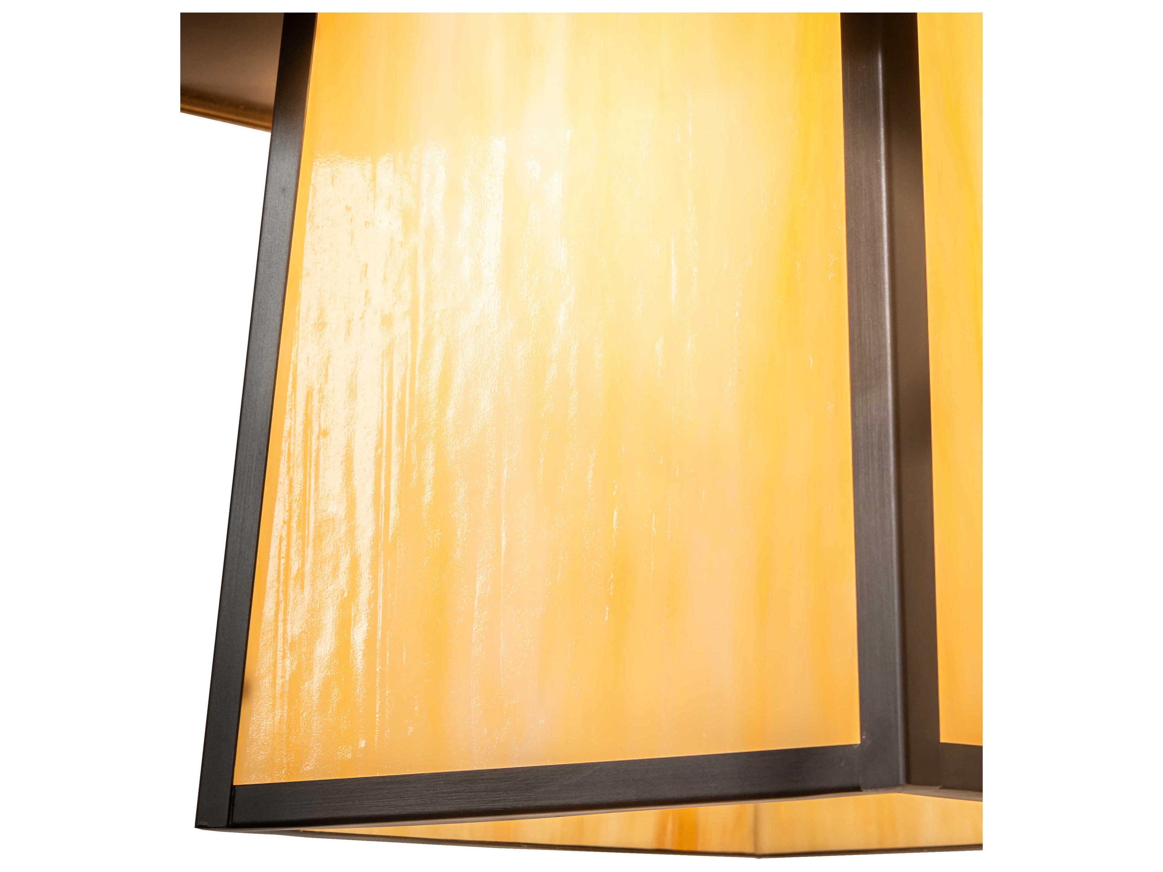 Meyda Stillwater 1-Light Craftsman Brown Wall Sconce