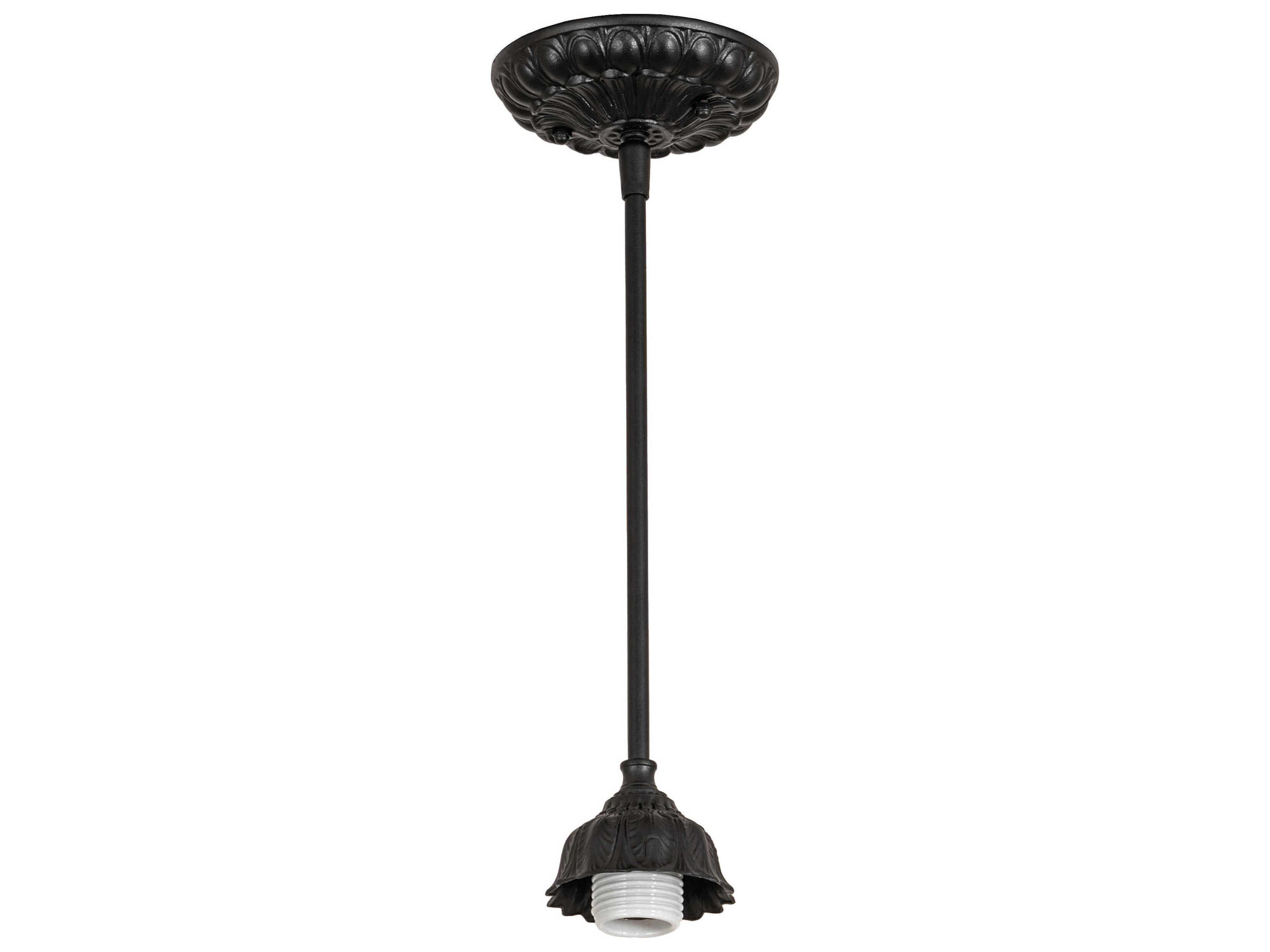 1-Light Textured Black Mini Pendant