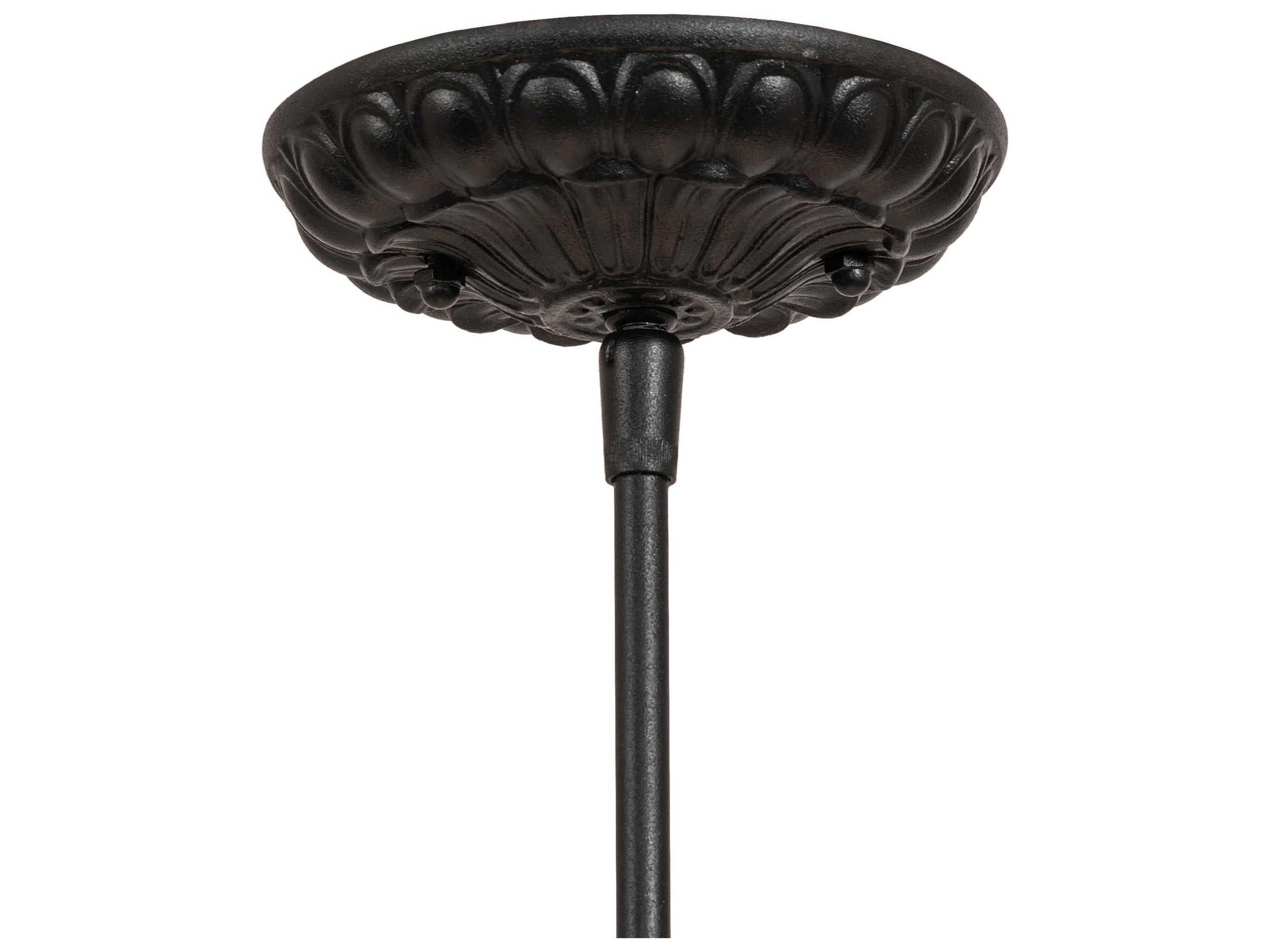 Meyda 1-Light Textured Black Mini Pendant