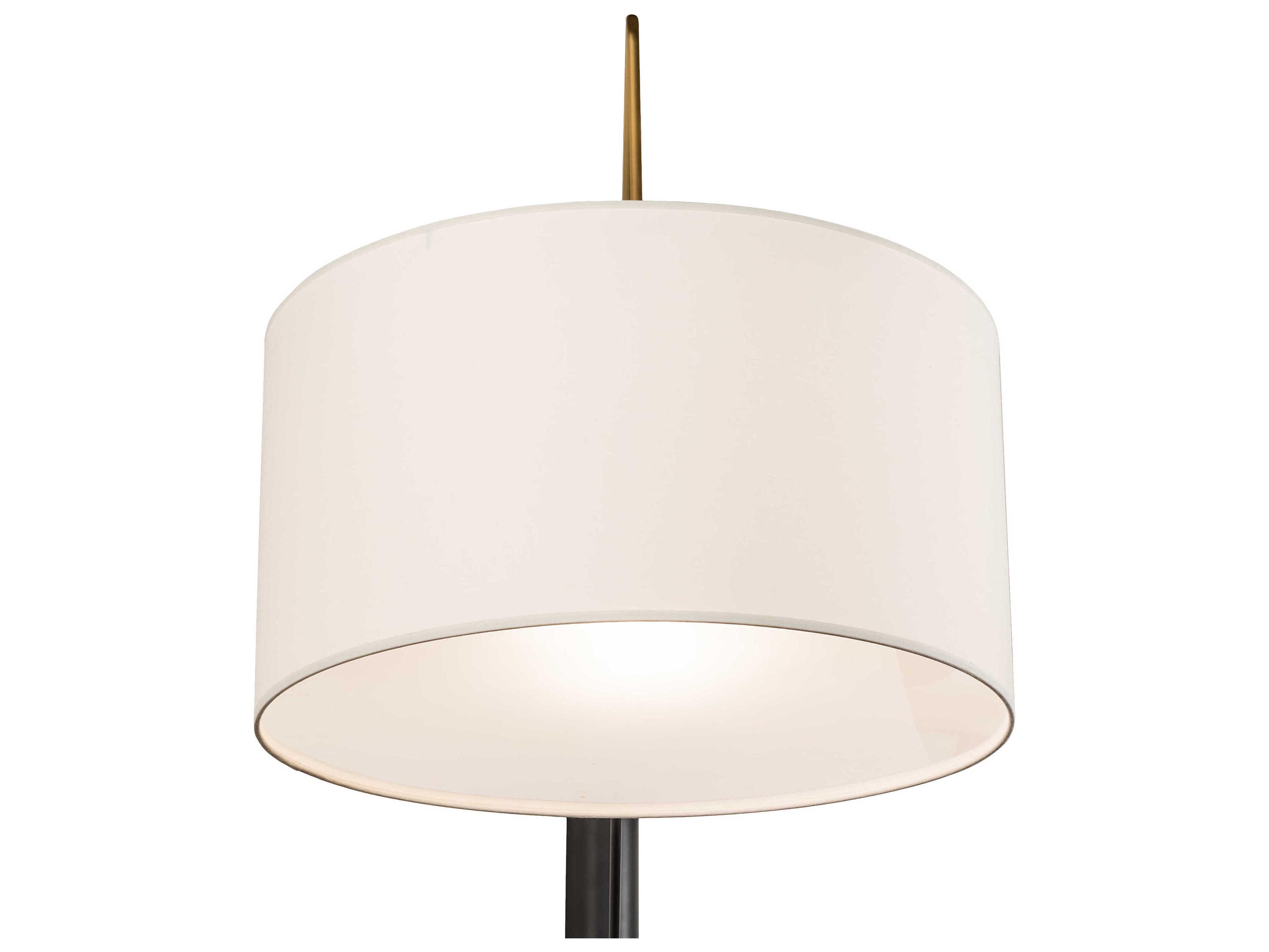 Meyda Cilindro 1-Light Solar Black / Brass Swing Arm Sconce